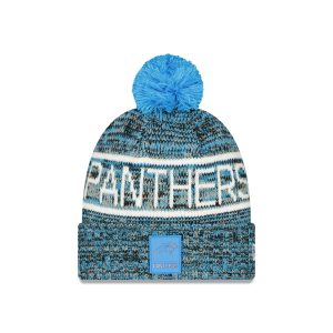 Carolina Panthers 2025 Sideline Cold Weather Pom Knit Hat