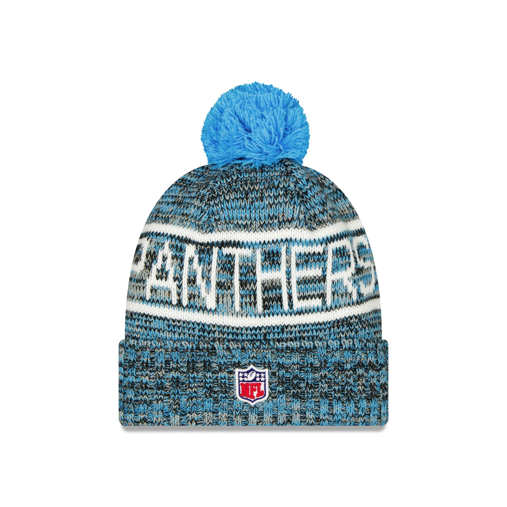 Carolina Panthers 2025 Sideline Cold Weather Pom Knit Hat - Image 2
