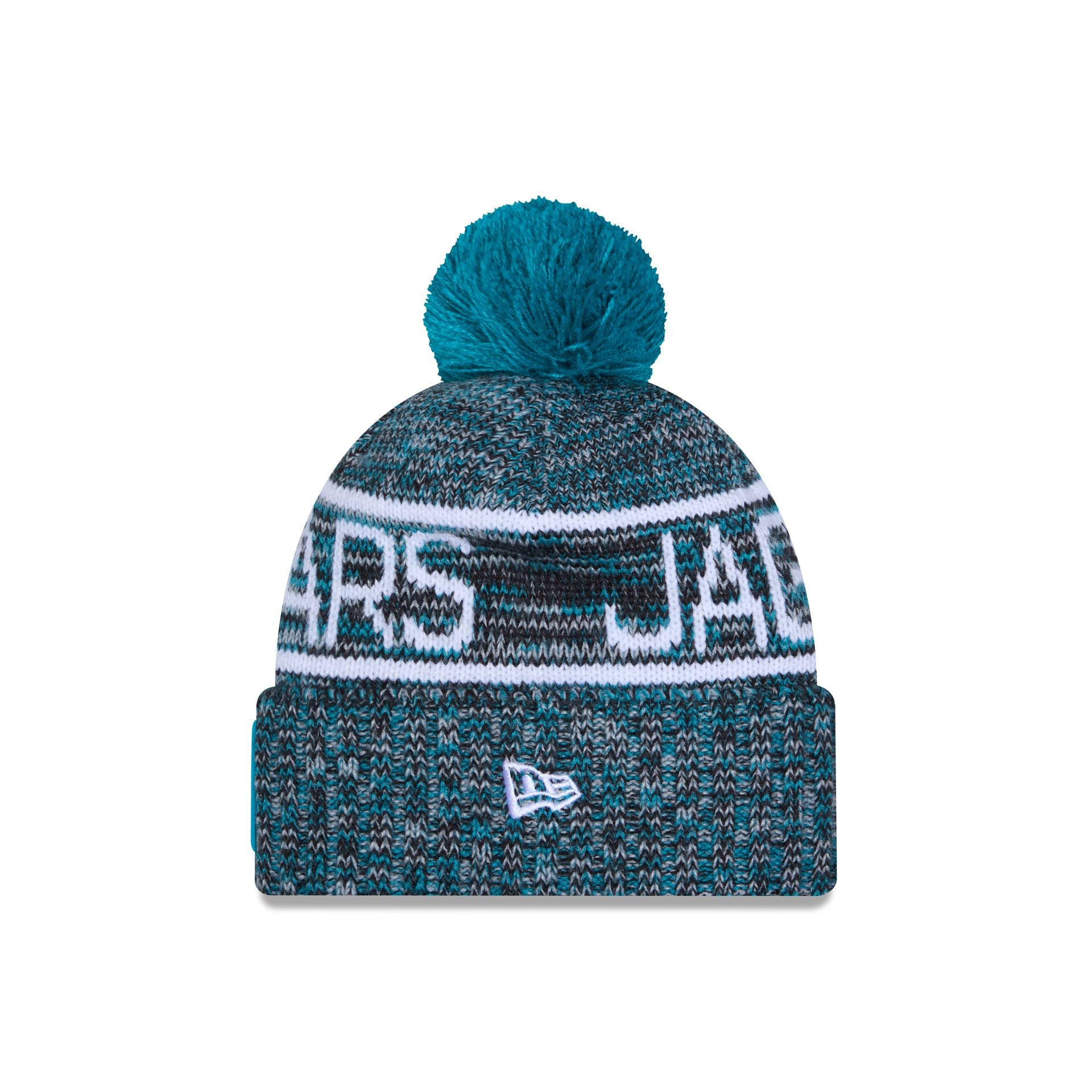 Jacksonville Jaguars 2025 Sideline Cold Weather Pom Knit Hat - Image 2
