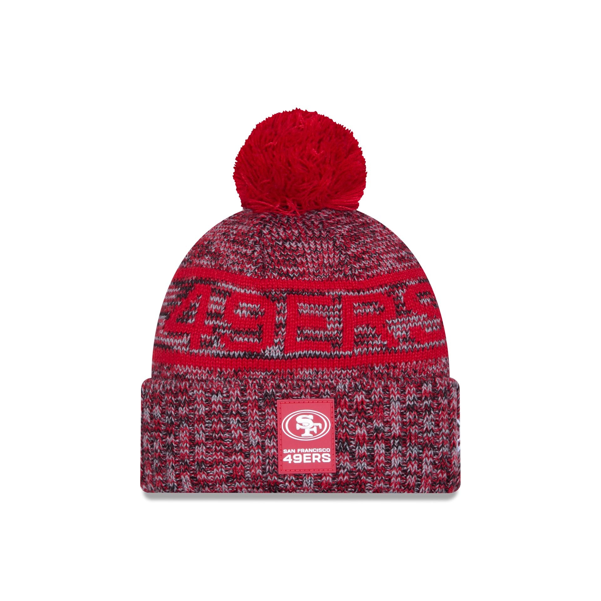 San Francisco 49ers 2025 Sideline Cold Weather Pom Knit Hat