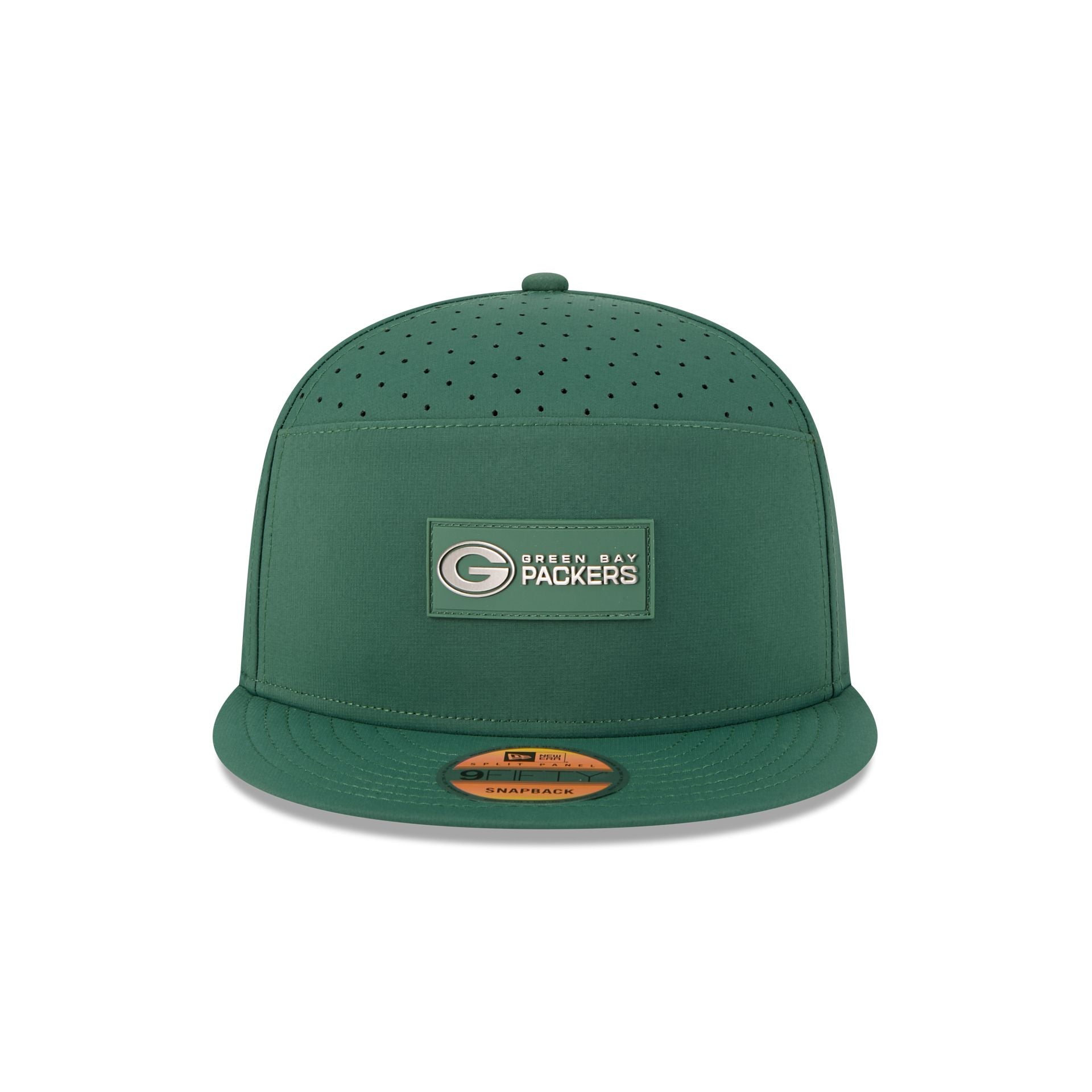 Green Bay Packers 2025 Sideline Hot Weather Split Panel 9FIFTY Snapback Hat - Image 2