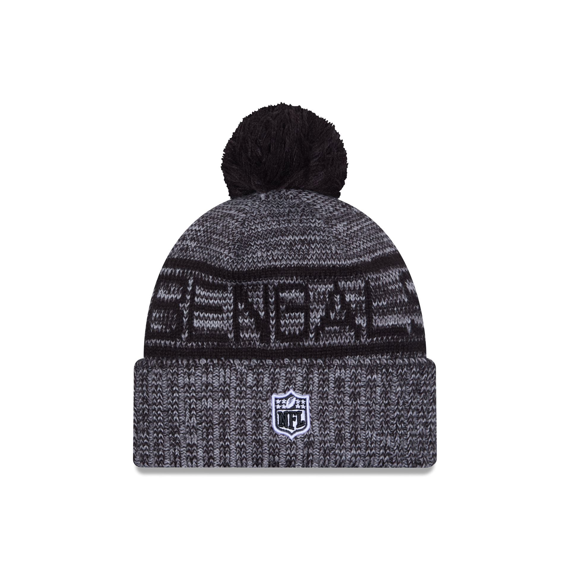 Cincinnati Bengals 2025 Sideline Cold Weather Gray Pom Knit Hat - Image 3