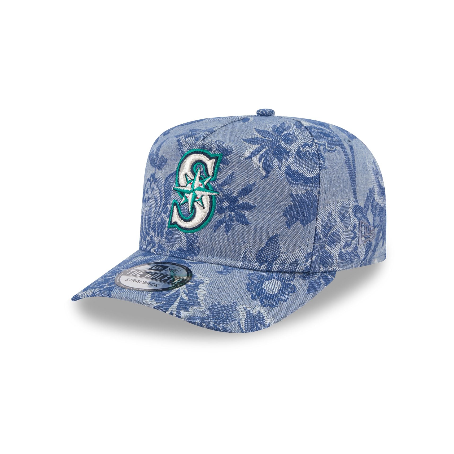 Seattle Mariners Denim Jacquard Golfer Hat - Image 3