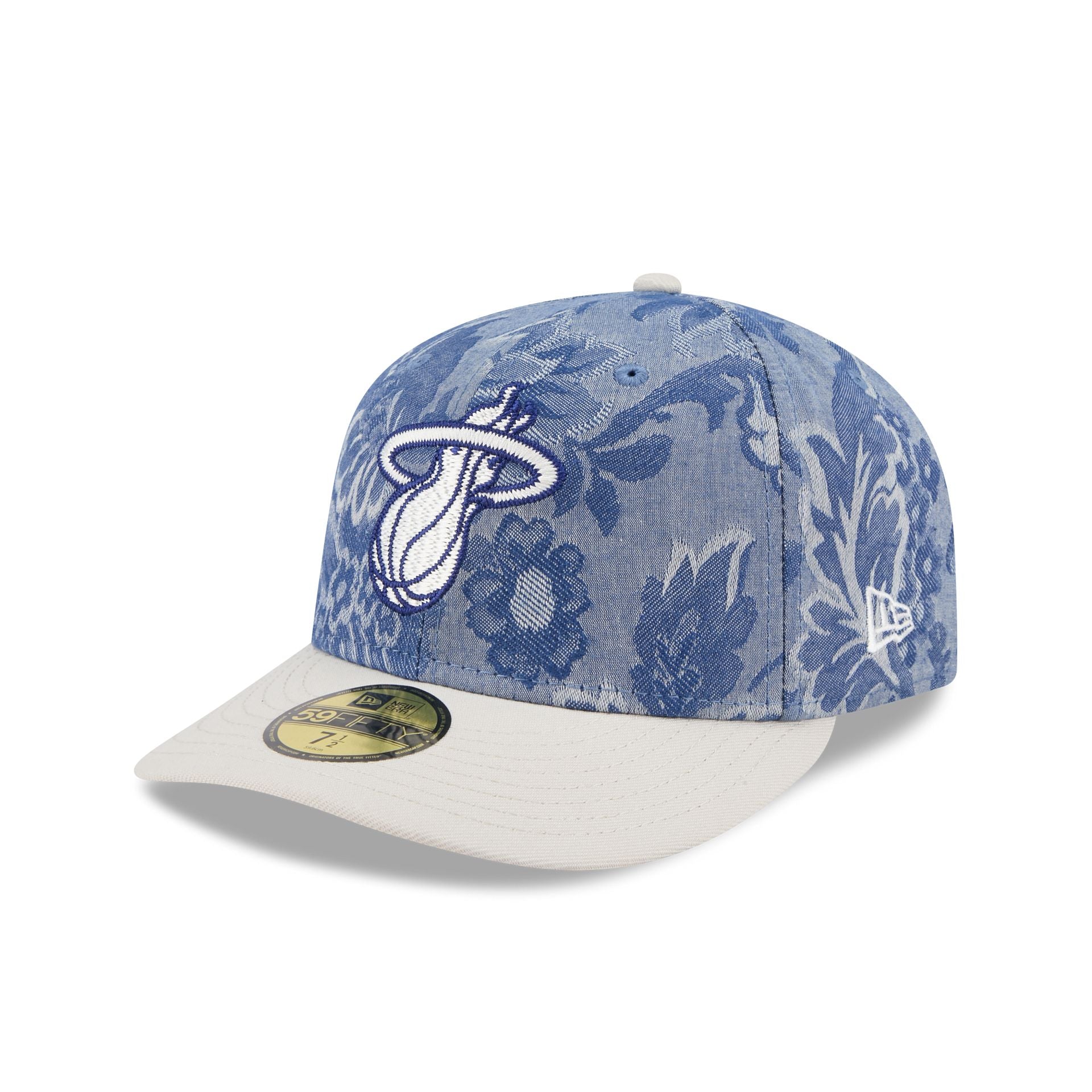Miami Heat Two-Tone Denim 59FIFTY Fitted Hat