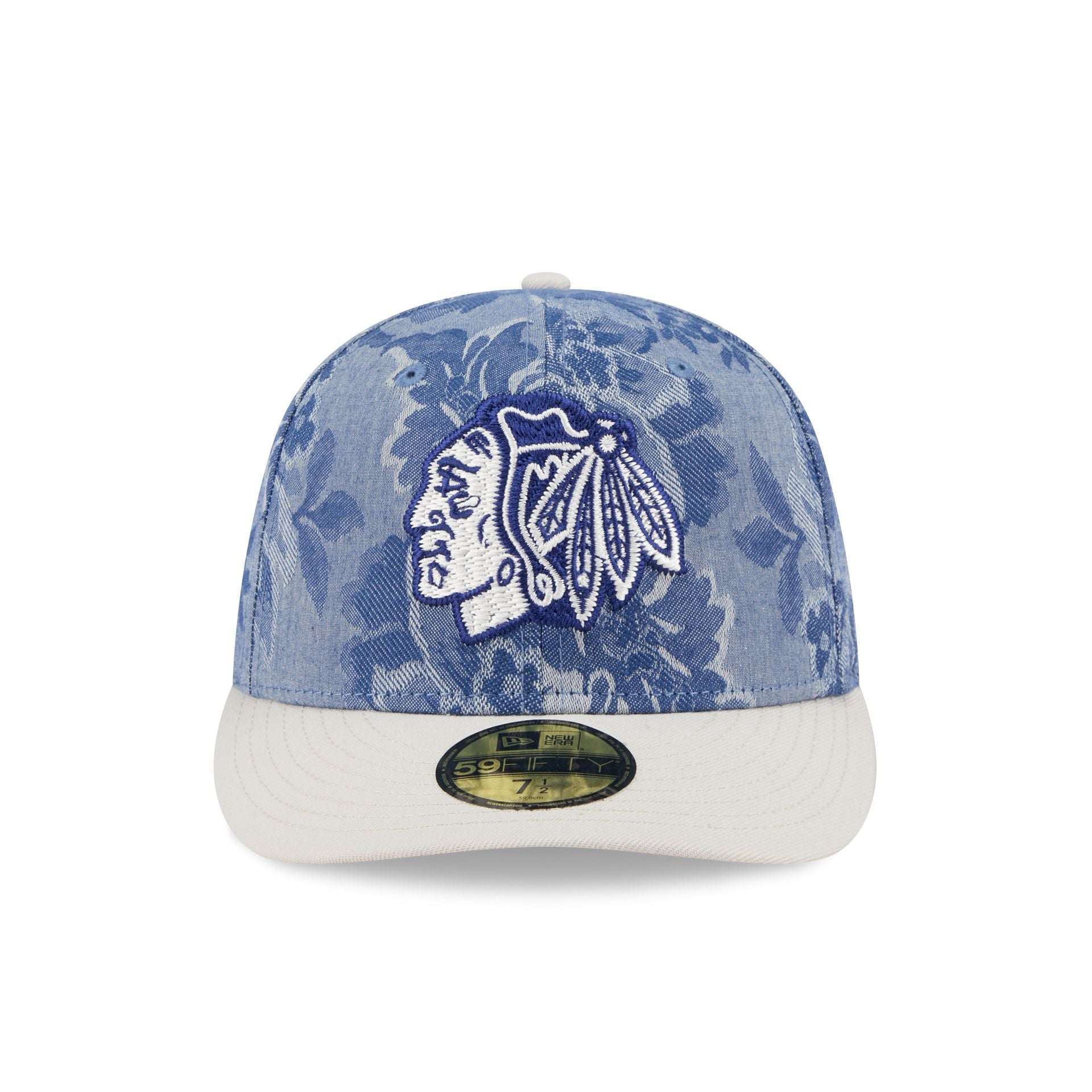Chicago Blackhawks Two-Tone Denim 59FIFTY Fitted Hat - Image 2