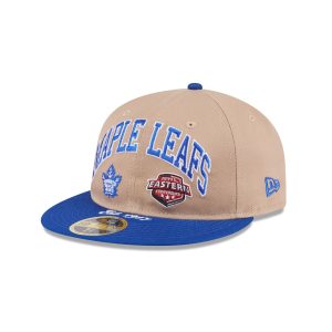 Toronto Maple Leafs Camel Retro Crown 59FIFTY Fitted Hat
