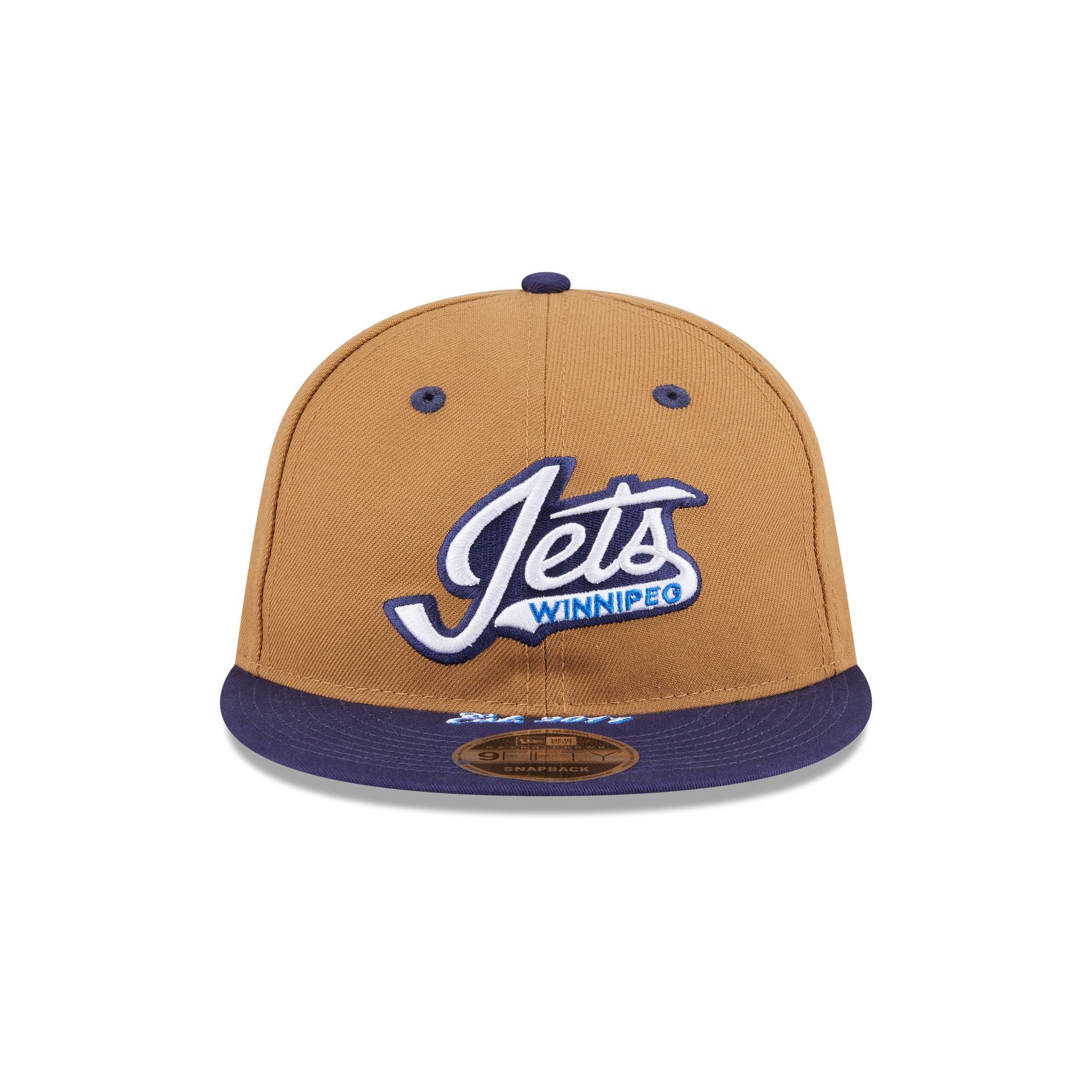 Winnipeg Jets Wheat Retro Crown 9FIFTY Snapback Hat - Image 2