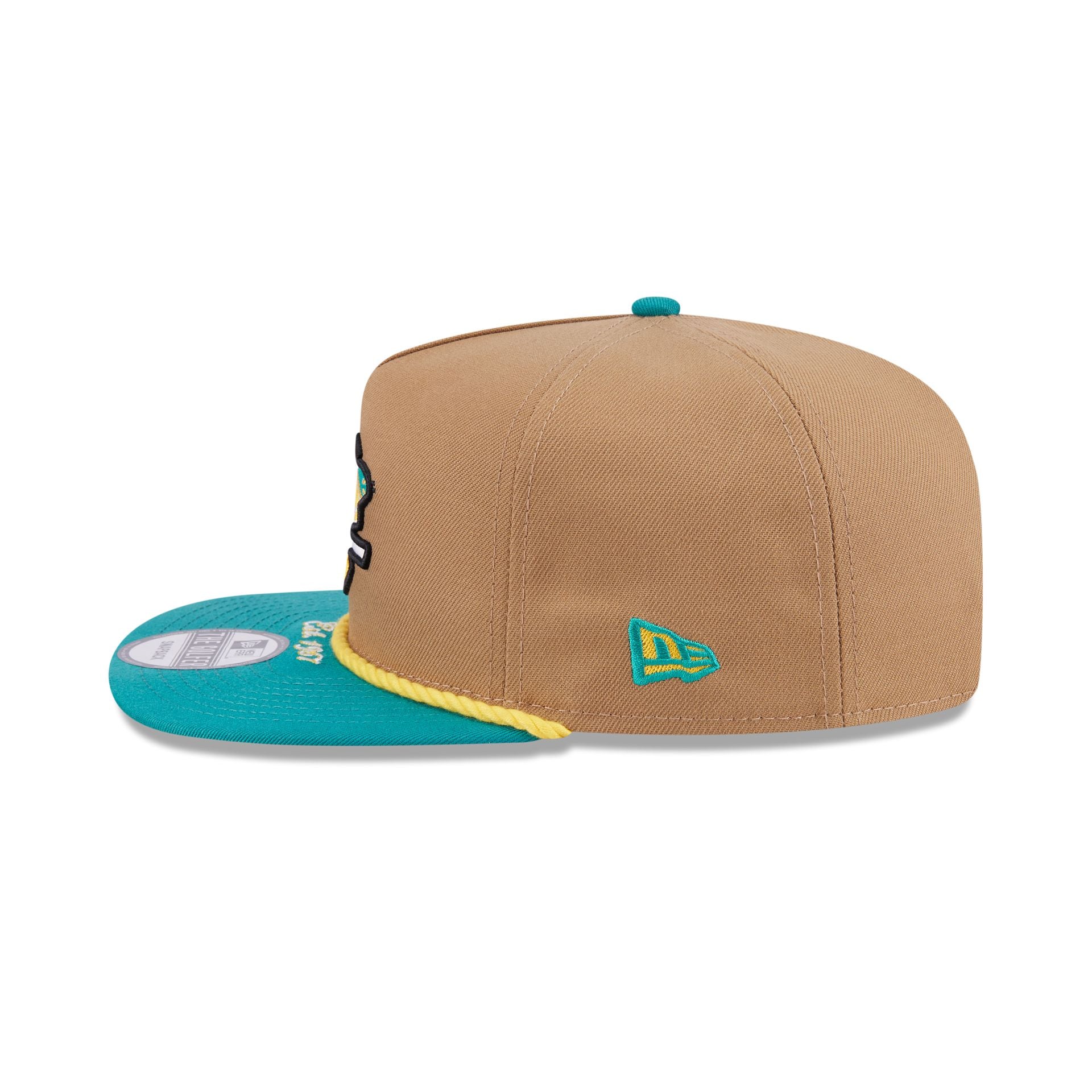 California Golden Seals Khaki Rope Golfer Hat - Image 4