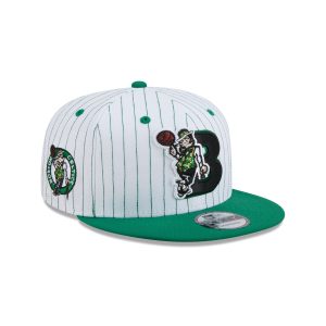 Boston Celtics Deceptor Pinstripe 9FIFTY Snapback Hat