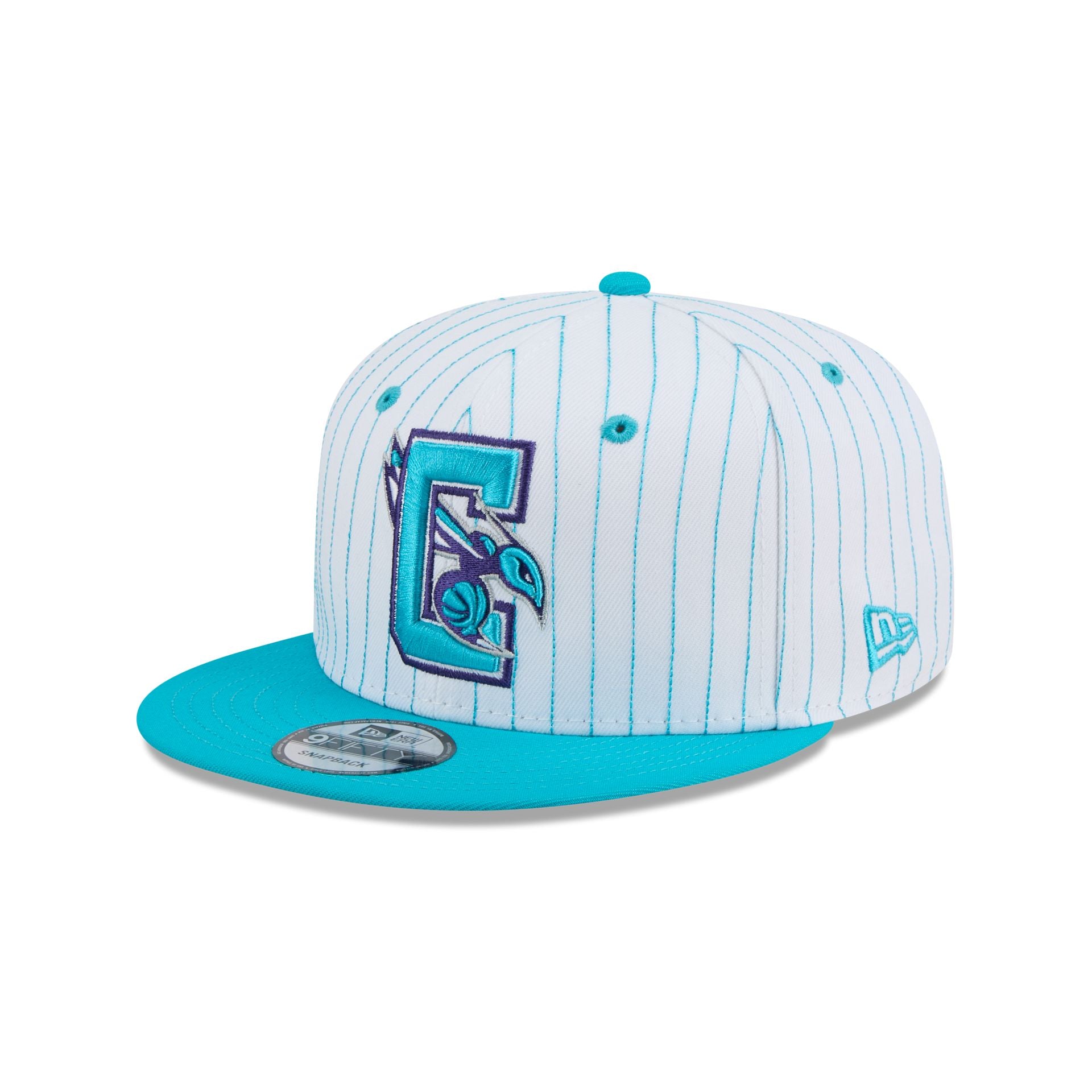 Charlotte Hornets Deceptor Pinstripe 9FIFTY Snapback Hat - Image 3
