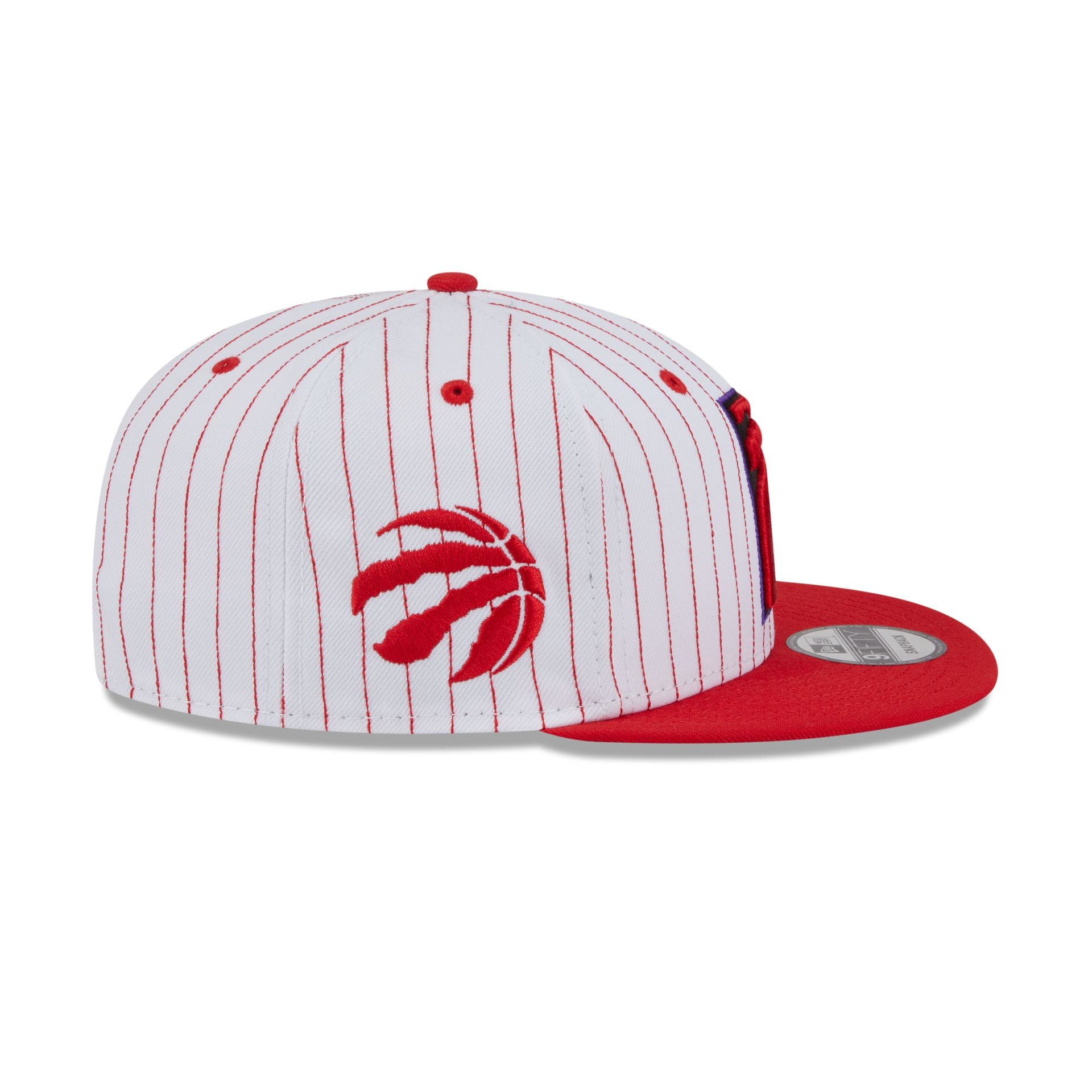 Toronto Raptors Deceptor Pinstripe 9FIFTY Snapback Hat - Image 4