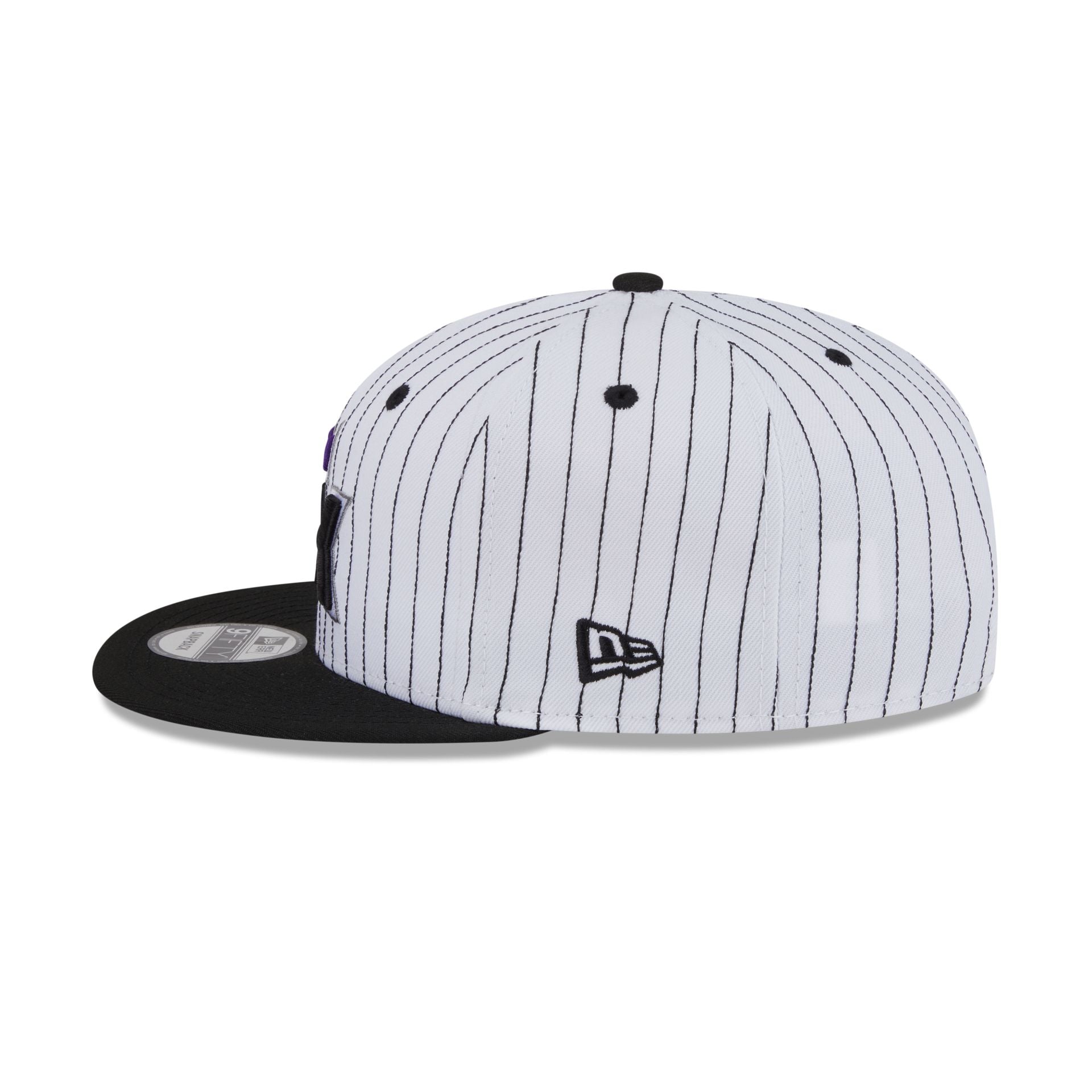 Sacramento Kings Deceptor Pinstripe 9FIFTY Snapback Hat - Image 5