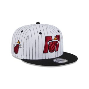 Miami Heat Deceptor Pinstripe 9FIFTY Snapback Hat