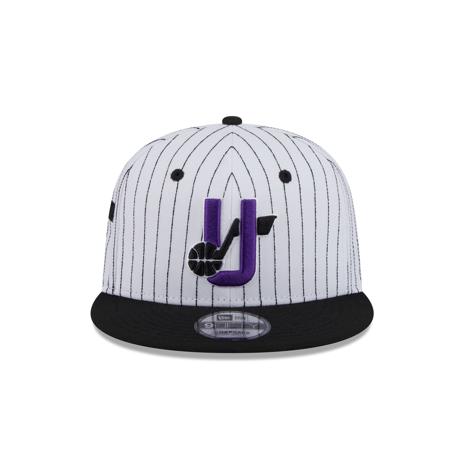 Utah Jazz Deceptor Pinstripe 9FIFTY Snapback Hat - Image 2