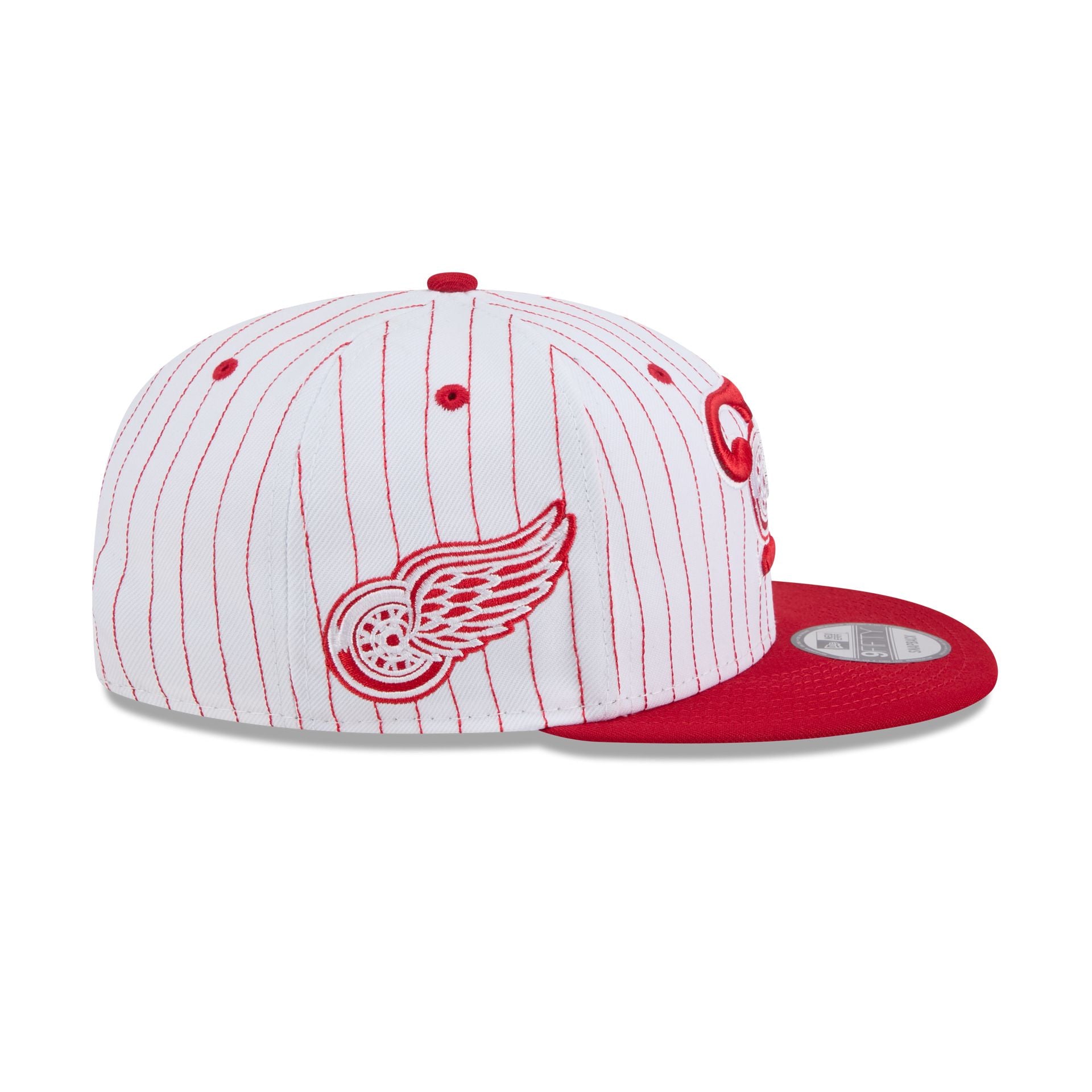 Detroit Red Wings Deceptor Pinstripe 9FIFTY Snapback Hat - Image 4