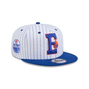Edmonton Oilers Deceptor Pinstripe 9FIFTY Snapback Hat