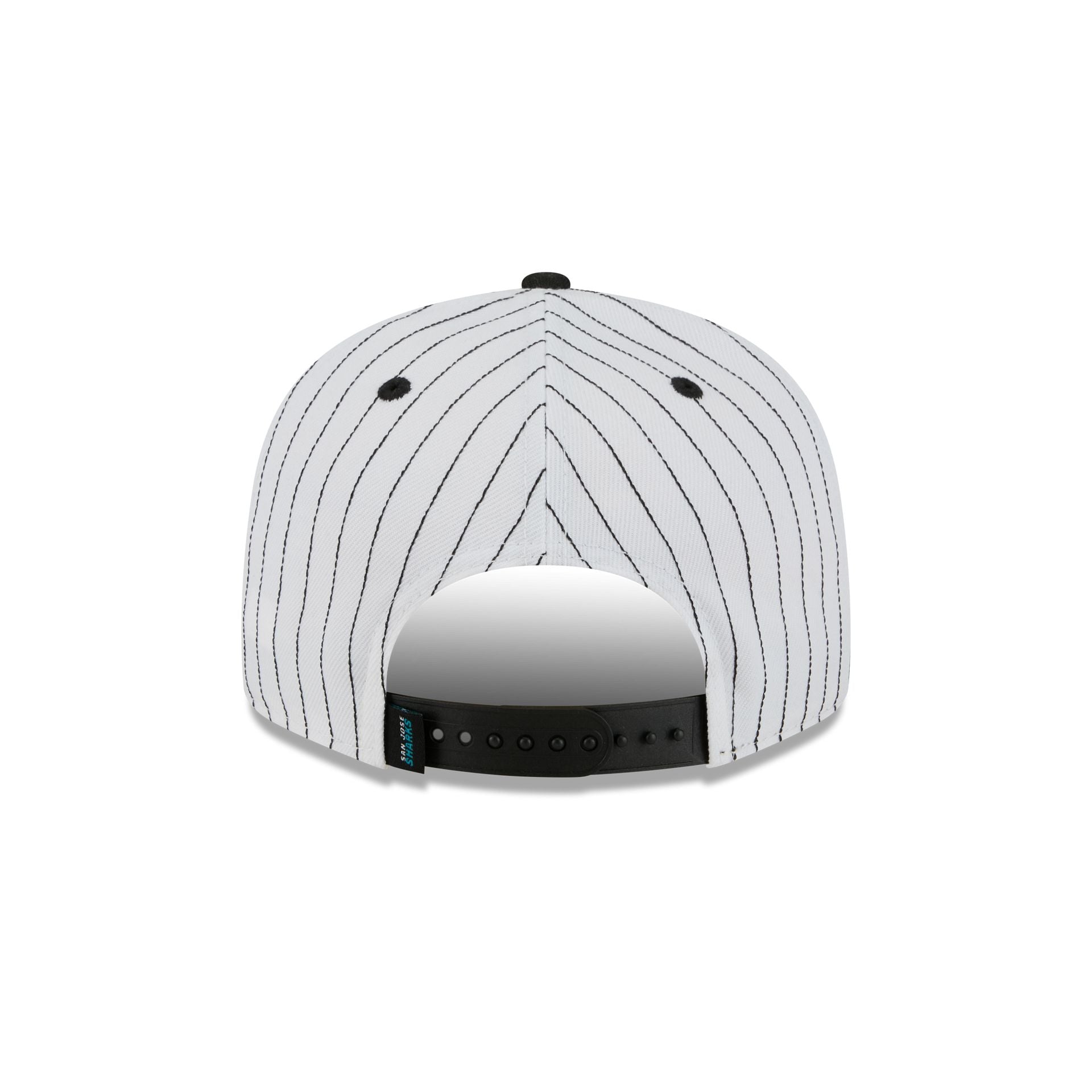 San Jose Sharks Deceptor Pinstripe 9FIFTY Snapback Hat - Image 6
