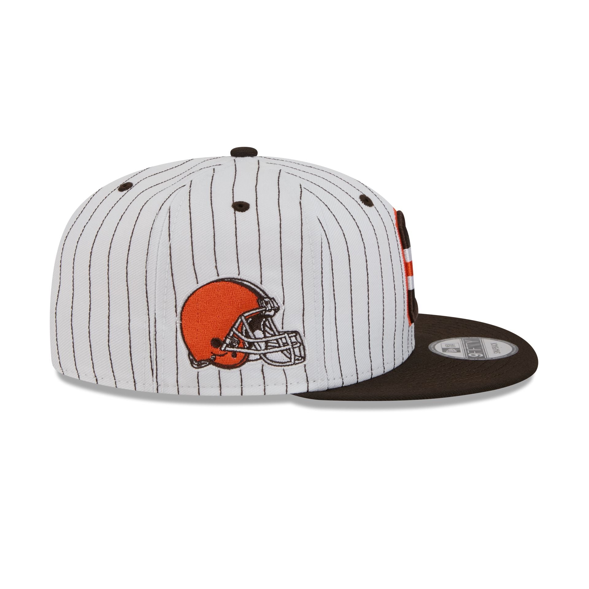 Cleveland Browns Deceptor Pinstripe 9FIFTY Snapback Hat - Image 4