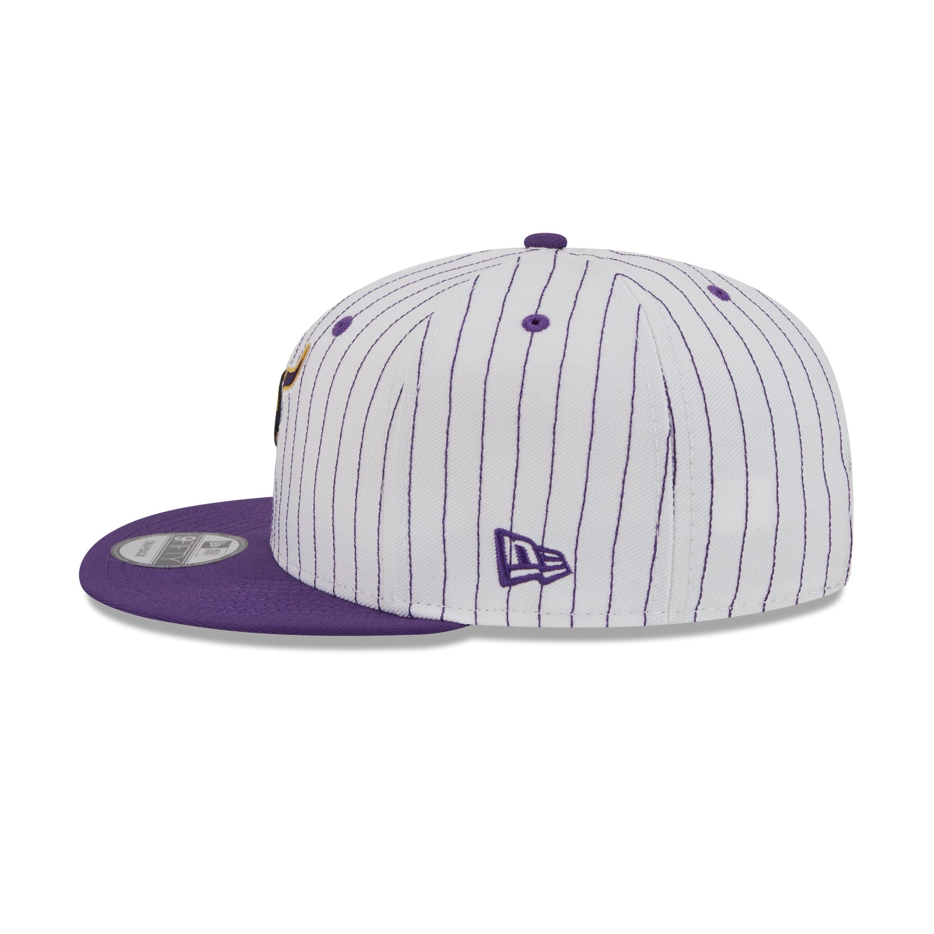 Minnesota Vikings Deceptor Pinstripe 9FIFTY Snapback Hat - Image 5