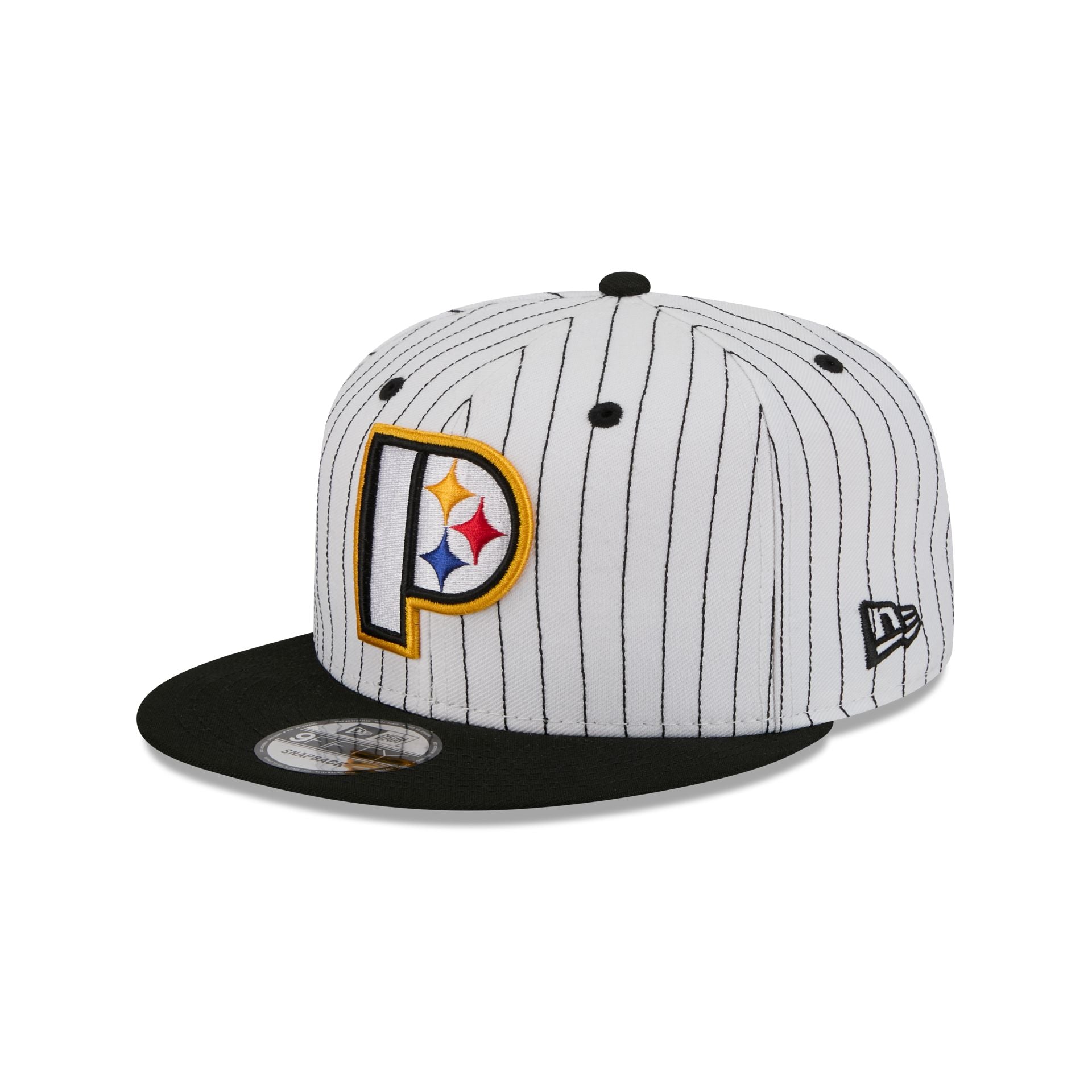 Pittsburgh Steelers Deceptor Pinstripe 9FIFTY Snapback Hat - Image 3