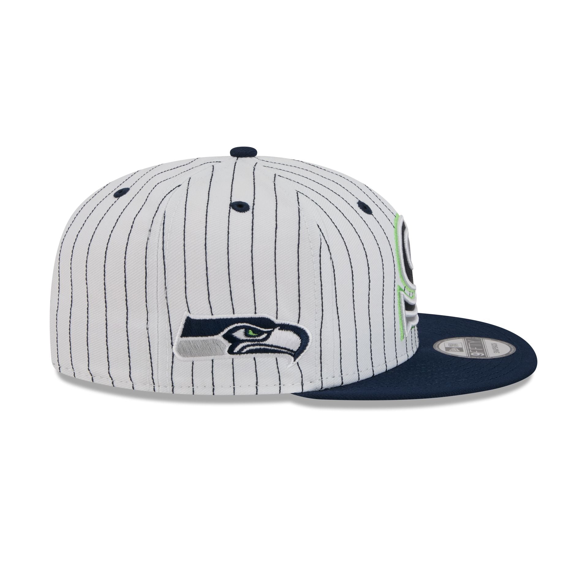 Seattle Seahawks Deceptor Pinstripe 9FIFTY Snapback Hat - Image 4