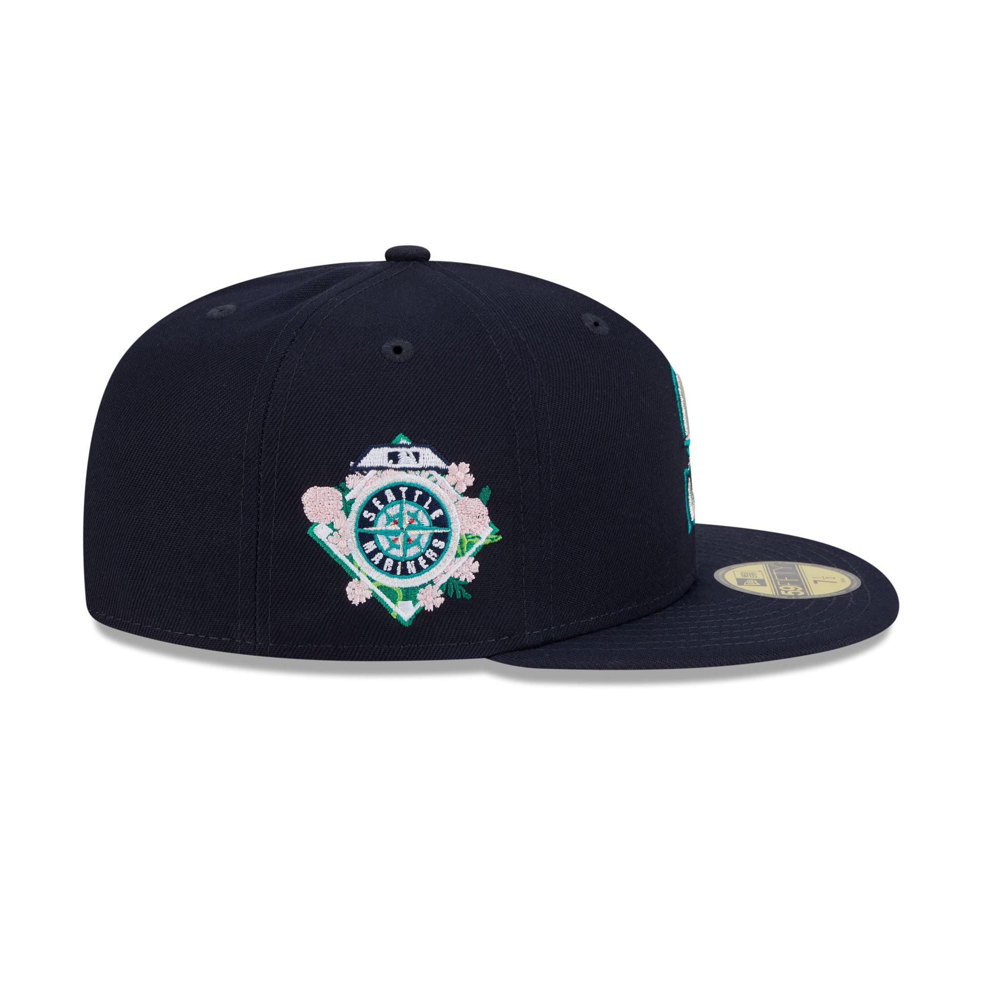Seattle Mariners Floral Undervisor 59FIFTY Fitted Hat - Image 4