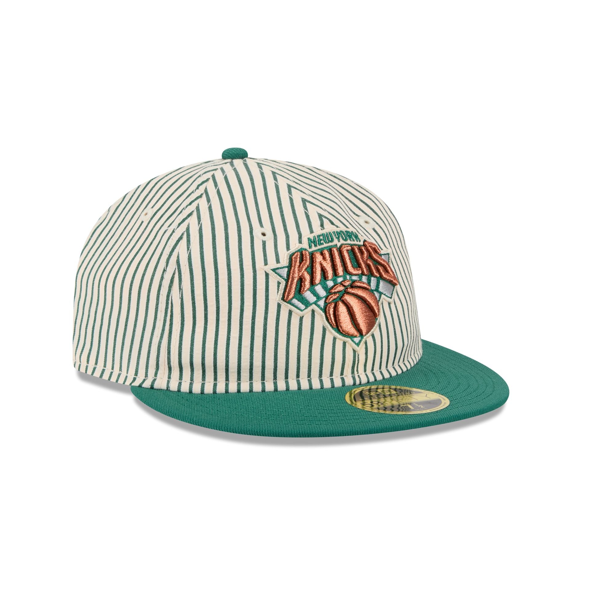 Just Caps Seersucker New York Knicks Retro Crown 59FIFTY Fitted Hat - Image 3