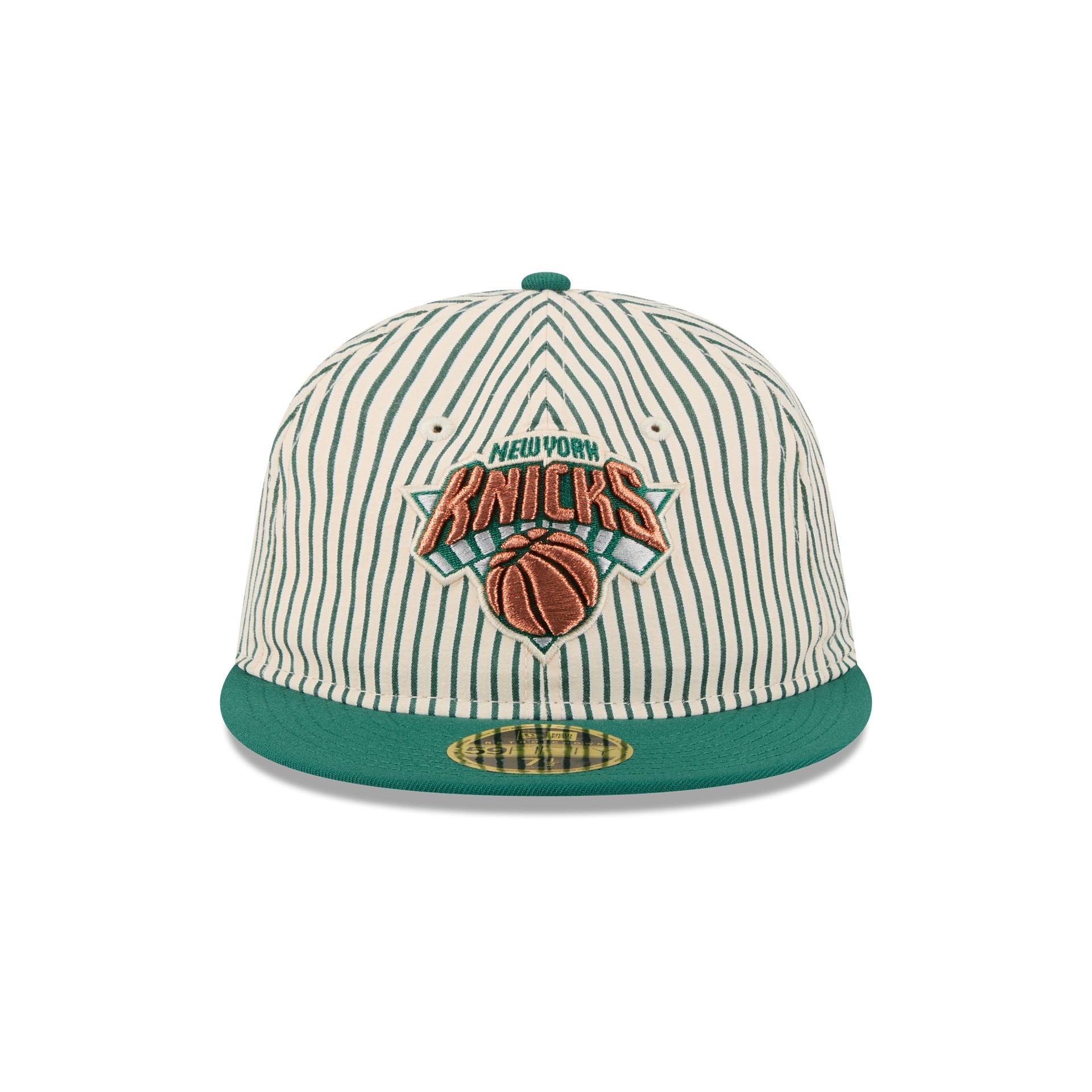 Just Caps Seersucker New York Knicks Retro Crown 59FIFTY Fitted Hat - Image 2
