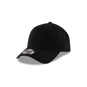 New Era Branded High Twist Black 9FORTY A-Frame Adjustable Hat