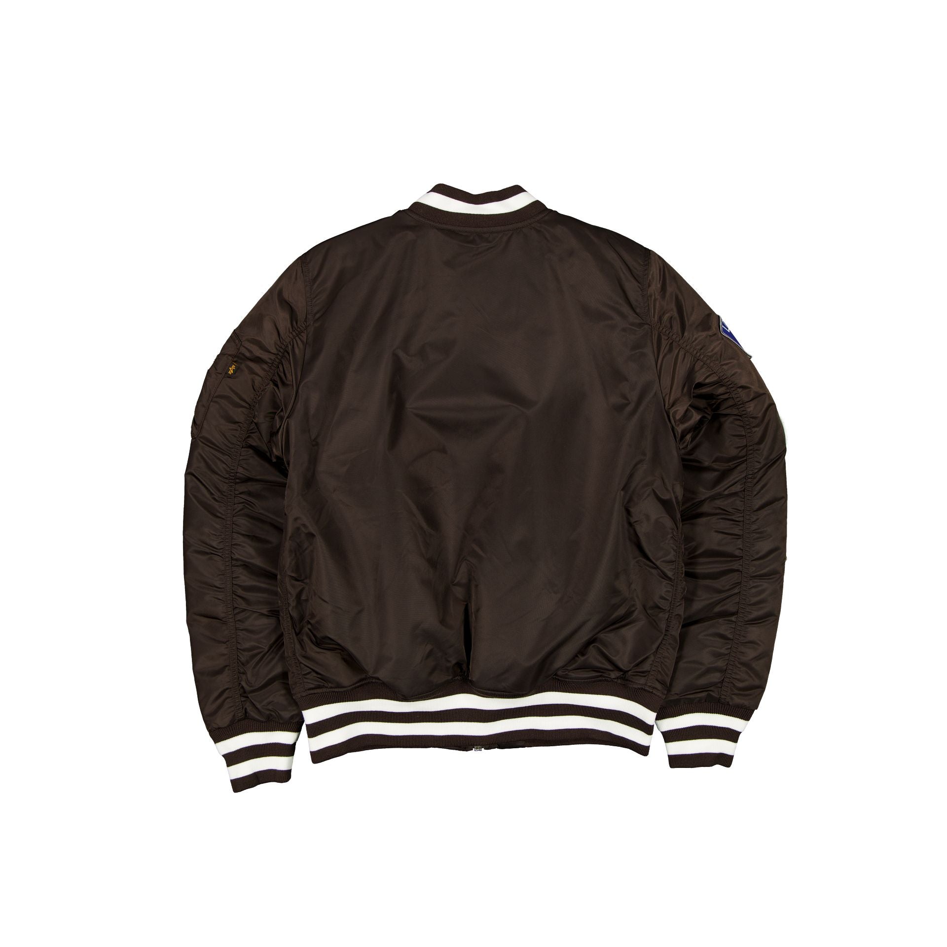Alpha Industries x Los Angeles Dodgers Brown MA-1 Bomber Jacket - Image 2