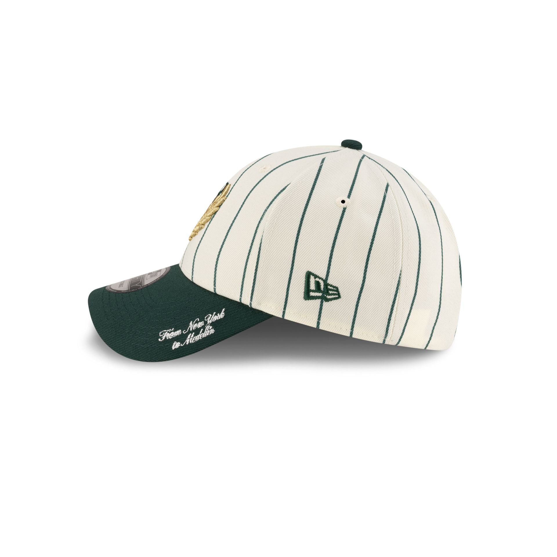 TRUE. Green Pinstripe 9FORTY Adjustable Hat - Image 5