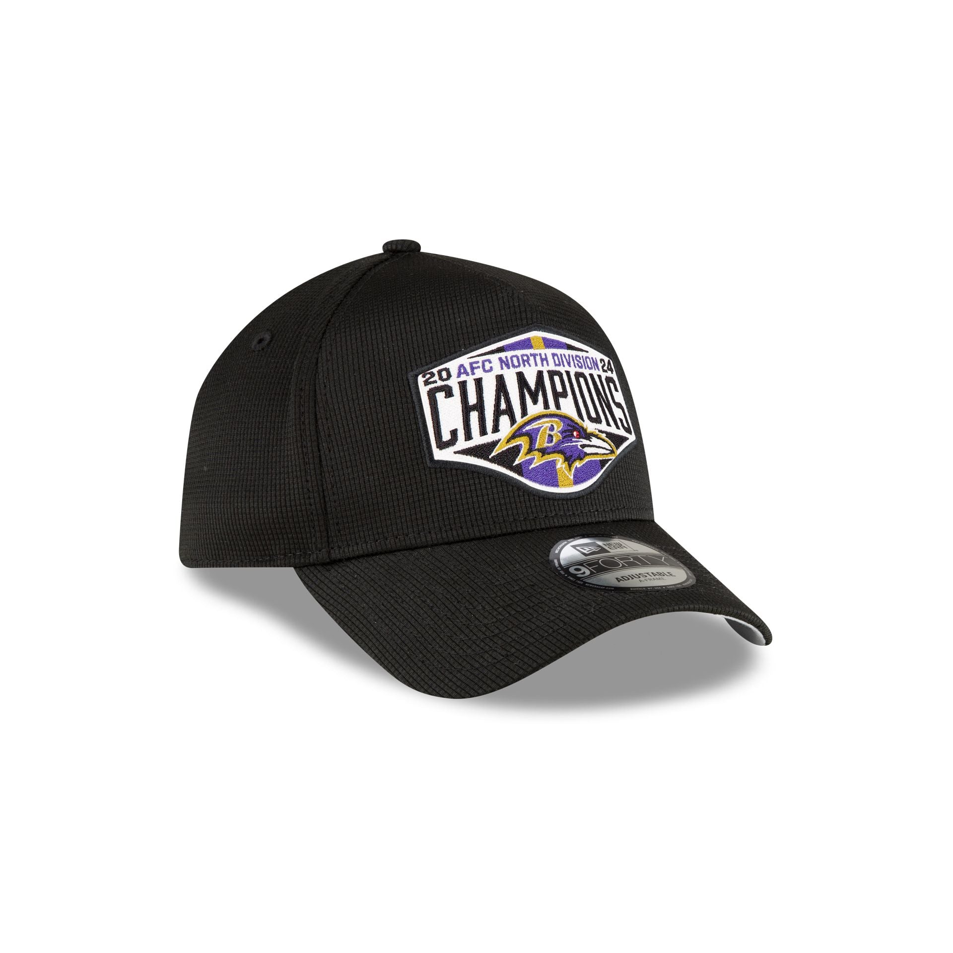 Baltimore Ravens 2024 Division Champion Locker Room 9FORTY A-Frame Snapback Hat - Image 3