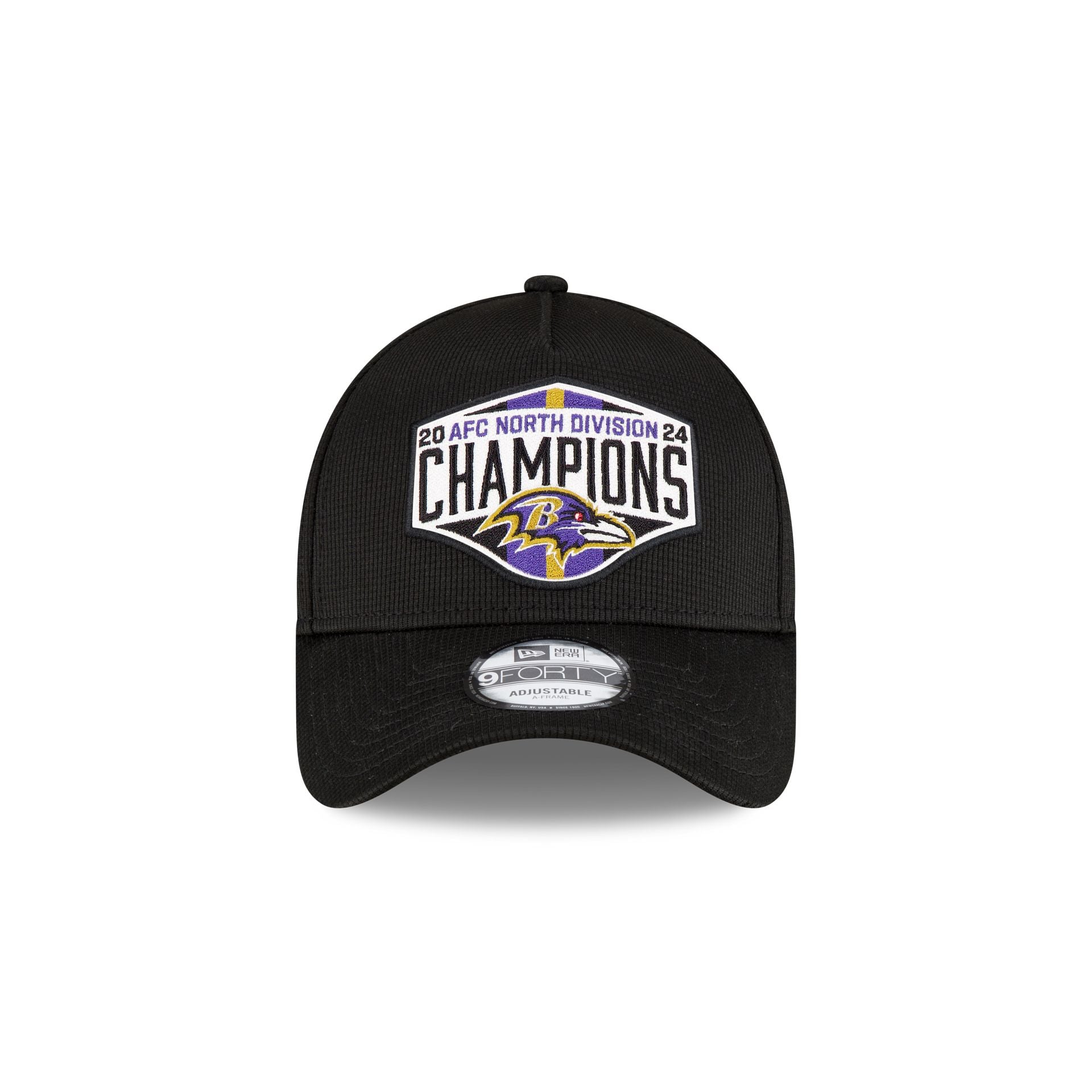 Baltimore Ravens 2024 Division Champion Locker Room 9FORTY A-Frame Snapback Hat - Image 2