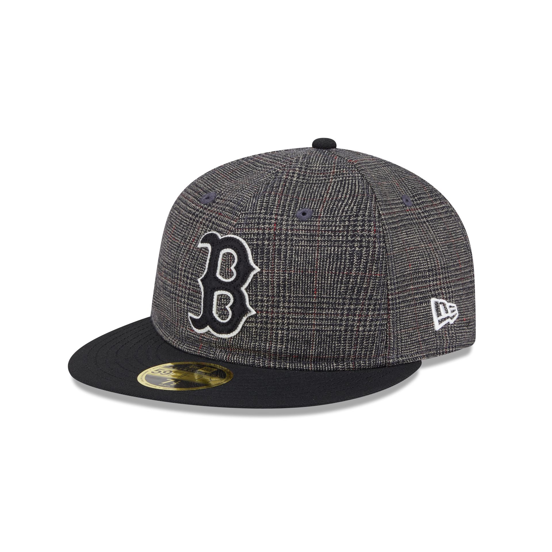 Boston Red Sox Plaid Retro Crown 59FIFTY Fitted Hat