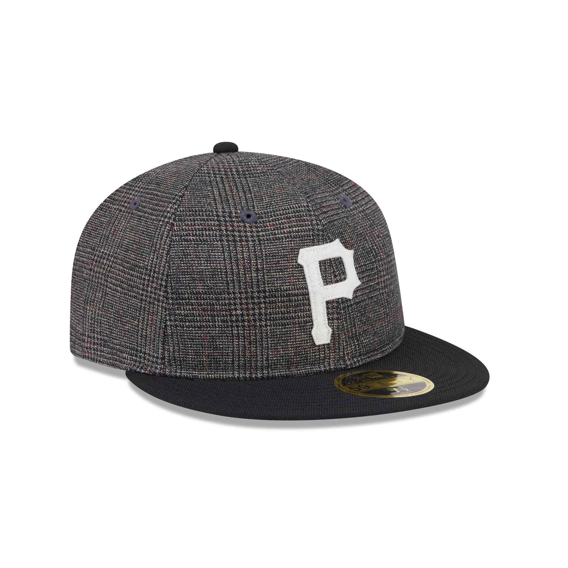 Pittsburgh Pirates Plaid Retro Crown 59FIFTY Fitted Hat - Image 3
