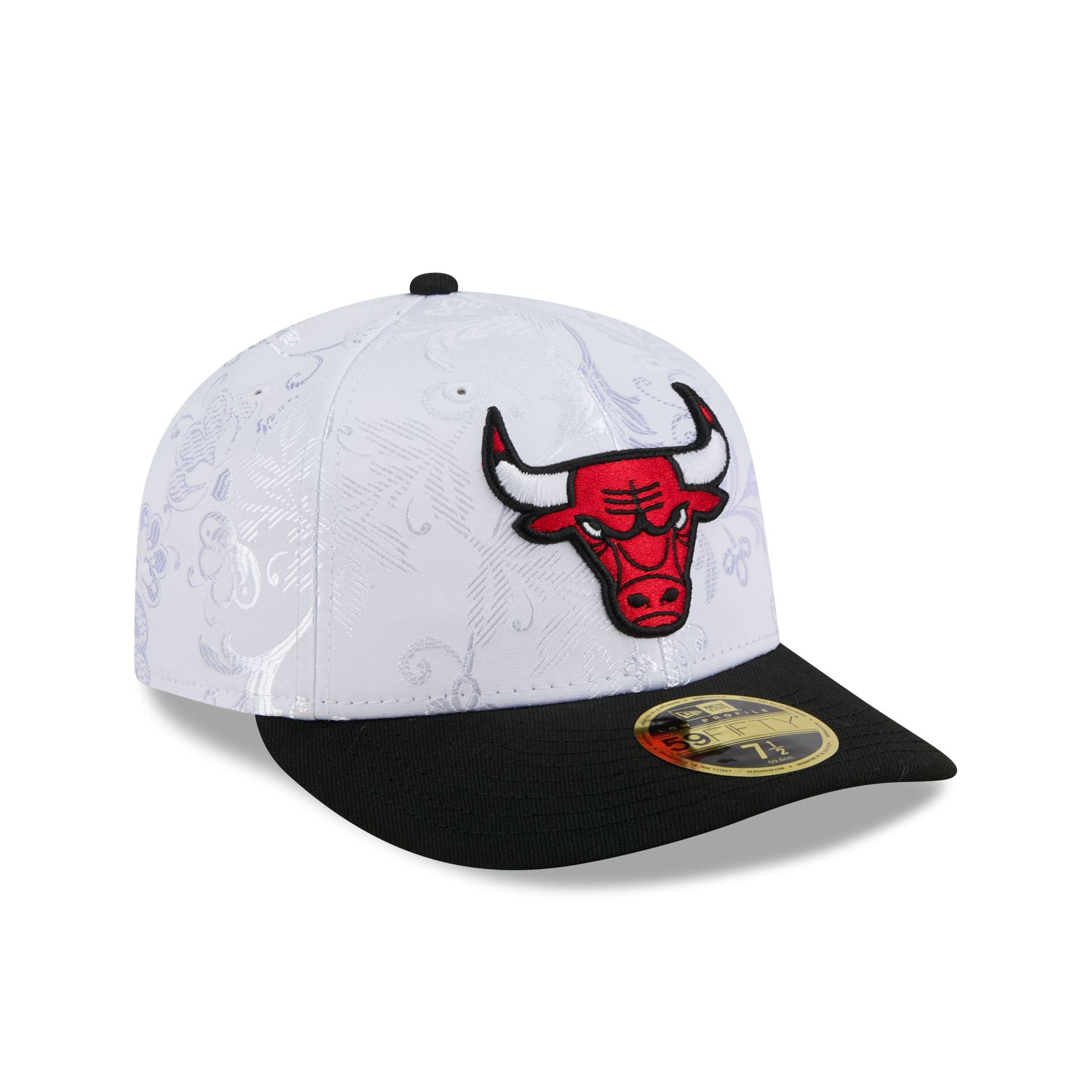 Chicago Bulls Floral Shine Low Profile 59FIFTY Fitted Hat - Image 3
