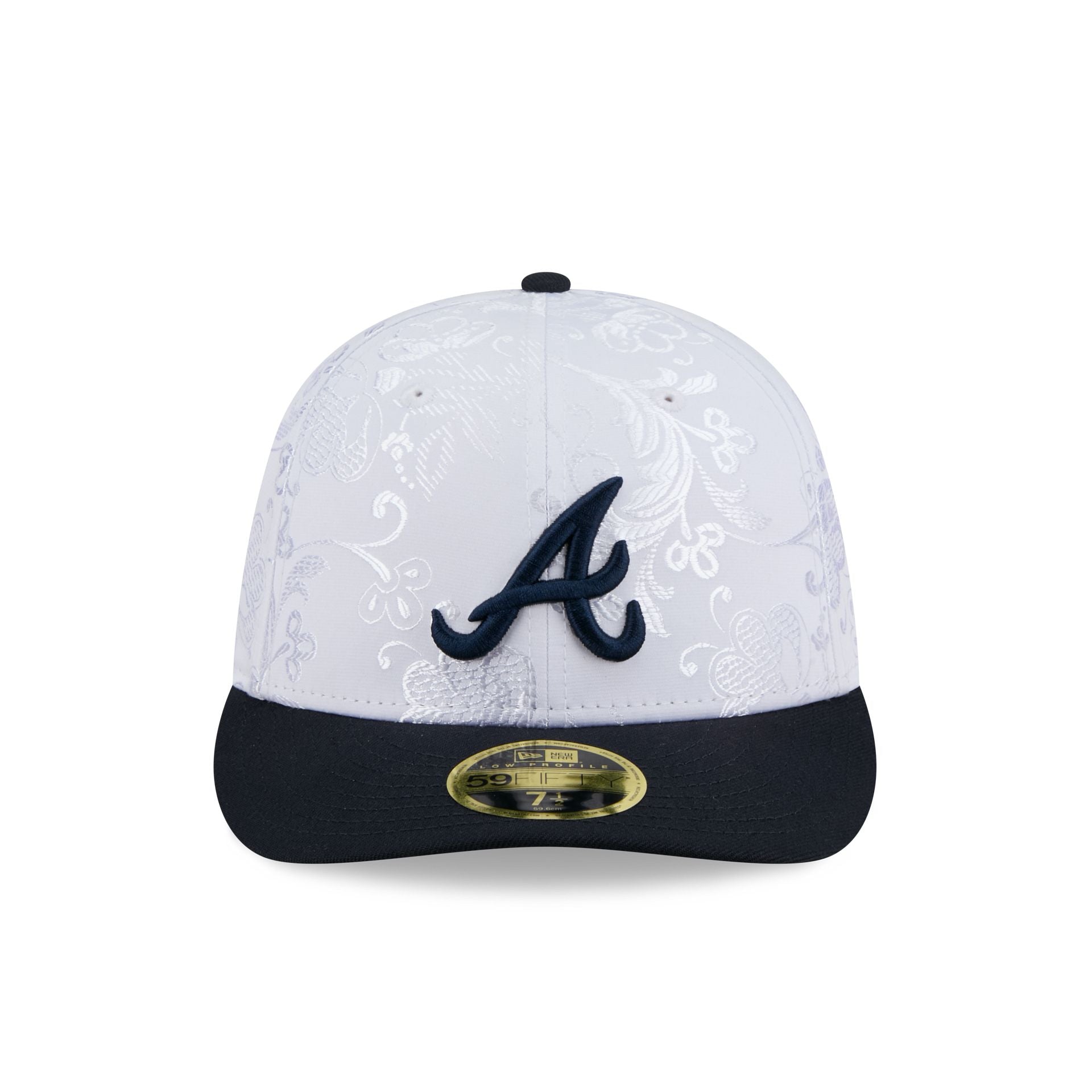 Atlanta Braves Floral Shine Low Profile 59FIFTY Fitted Hat - Image 2