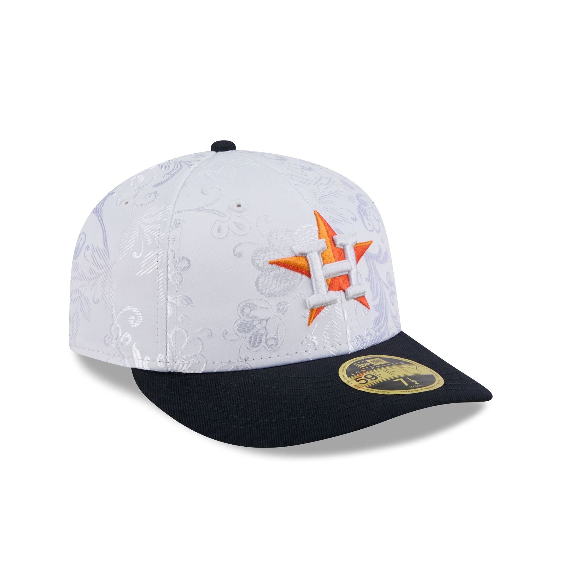 Houston Astros Floral Shine Low Profile 59FIFTY Fitted Hat - Image 3