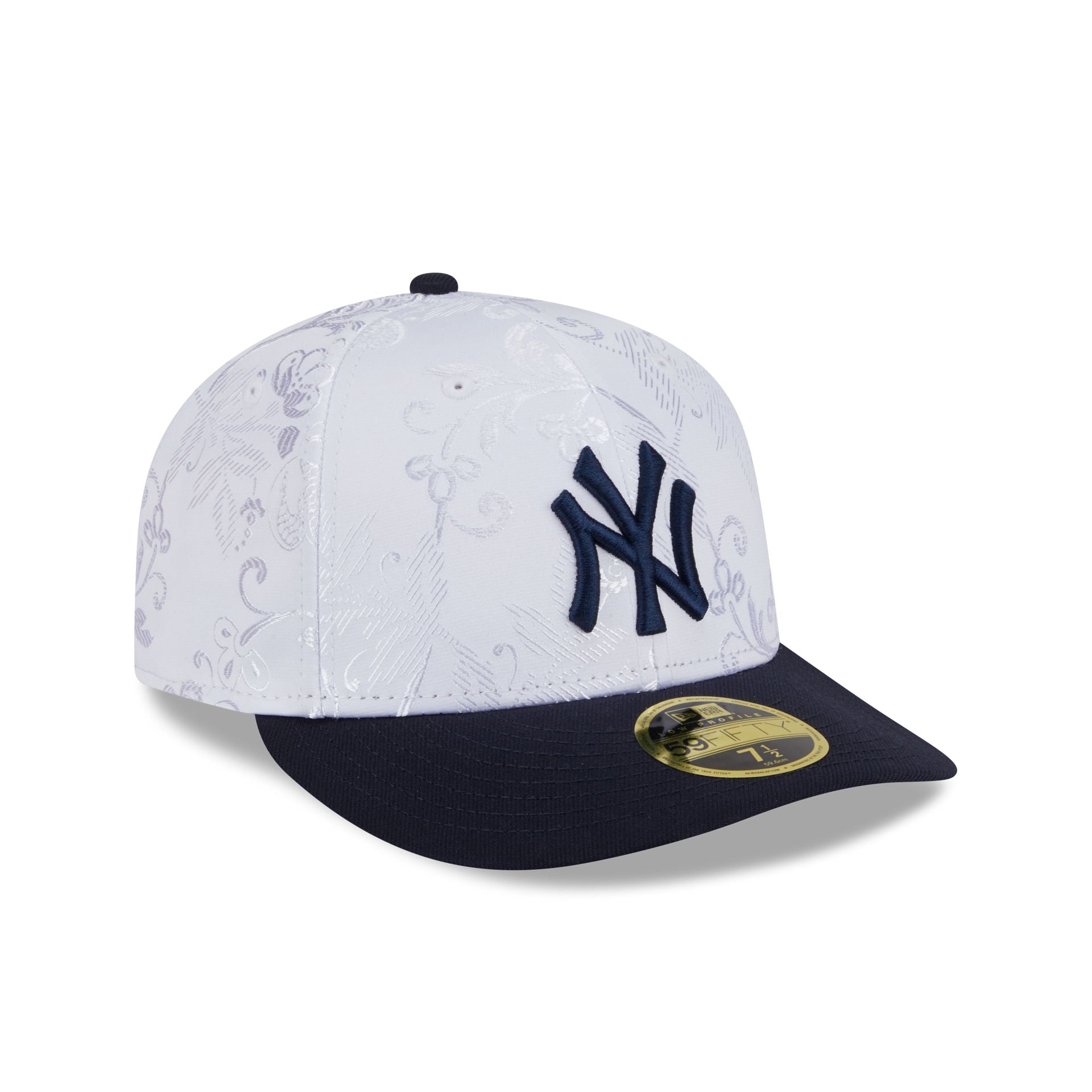 New York Yankees Floral Shine Low Profile 59FIFTY Fitted Hat - Image 3