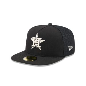 Houston Astros Black Mesh 59FIFTY A-Frame Fitted Hat