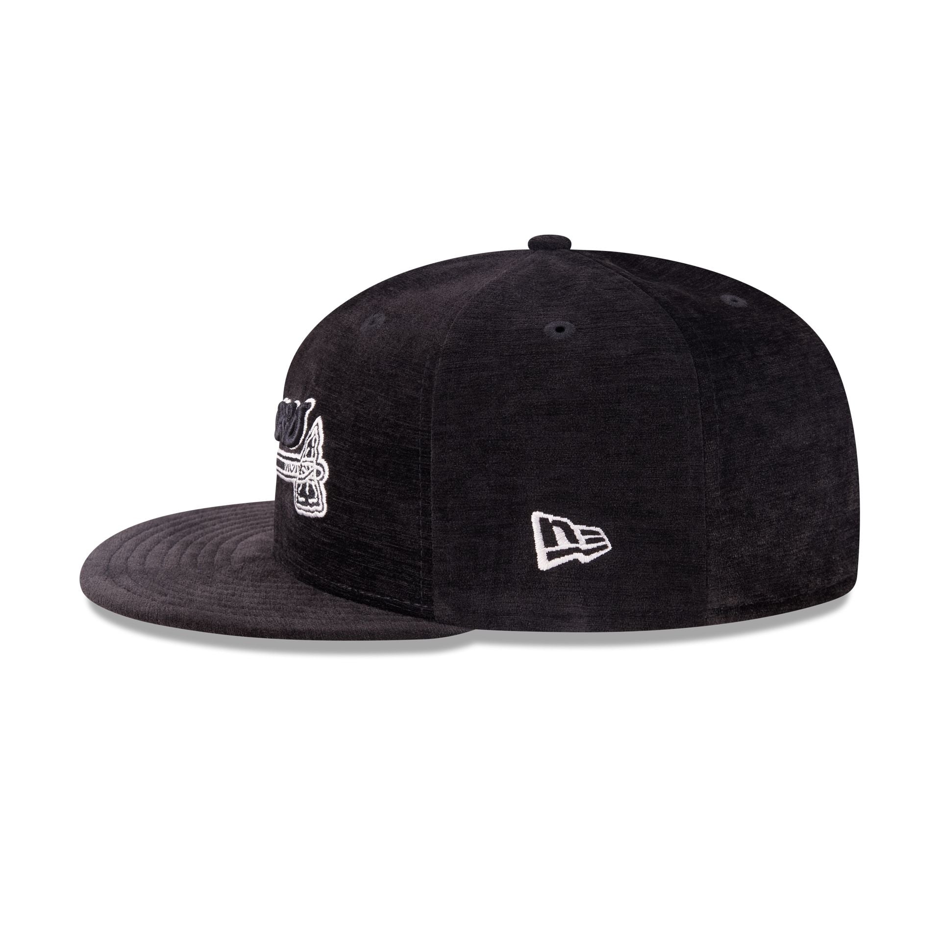 Atlanta Braves Black Velvet 59FIFTY Fitted Hat - Image 4