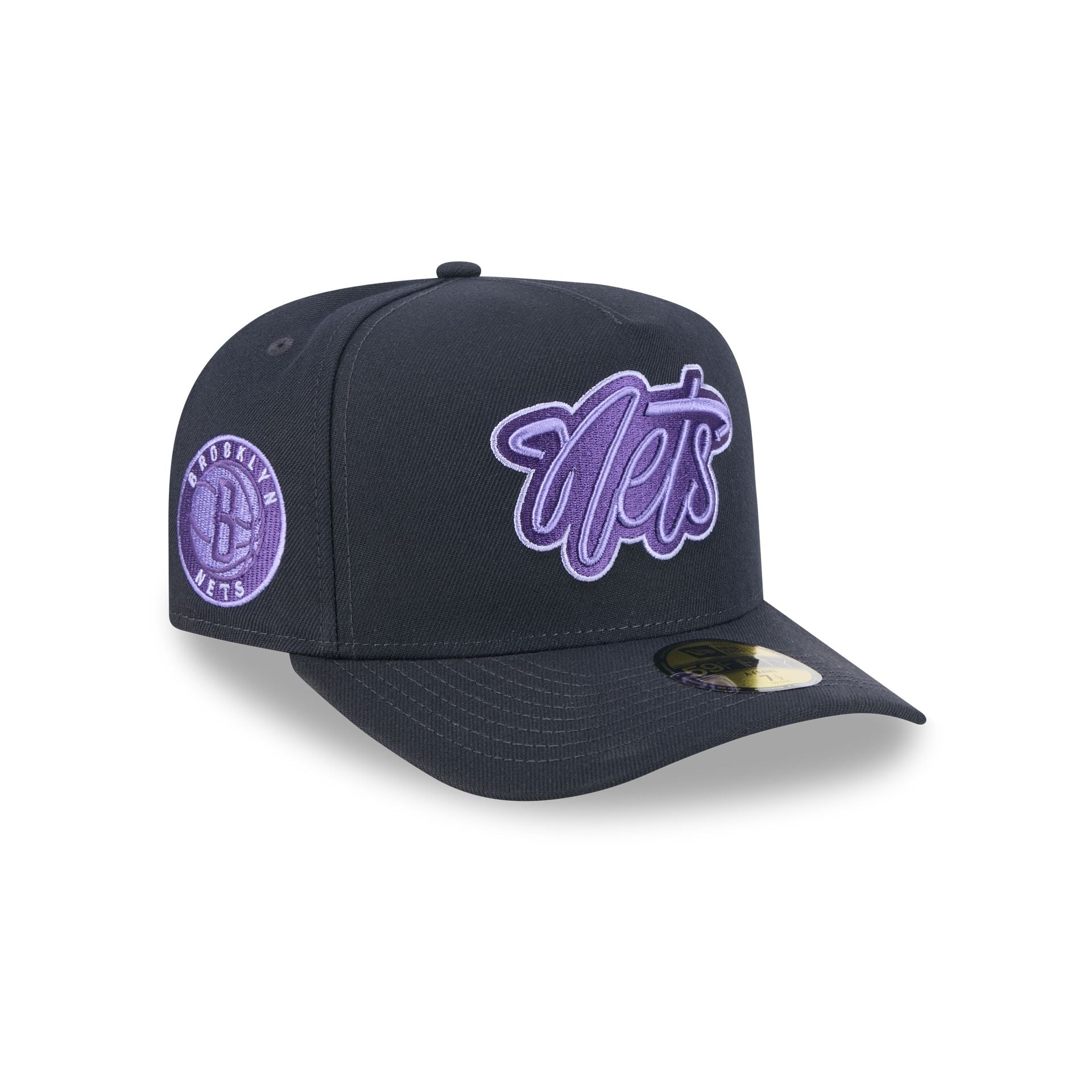 Brooklyn Nets Navy Lavender 59FIFTY A-Frame Fitted Hat