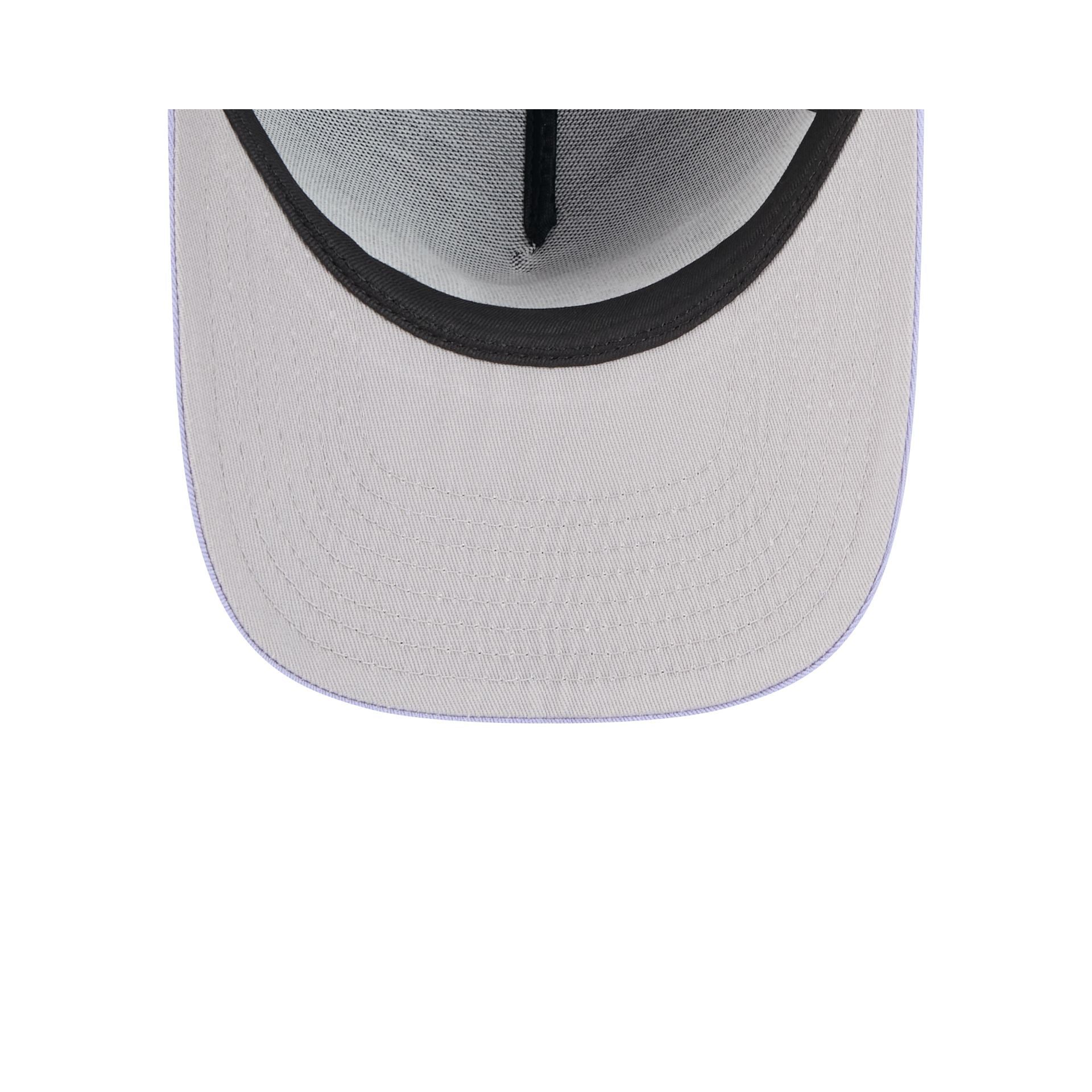 Houston Astros Navy Lavender 9FIFTY A-Frame Snapback Hat - Image 7