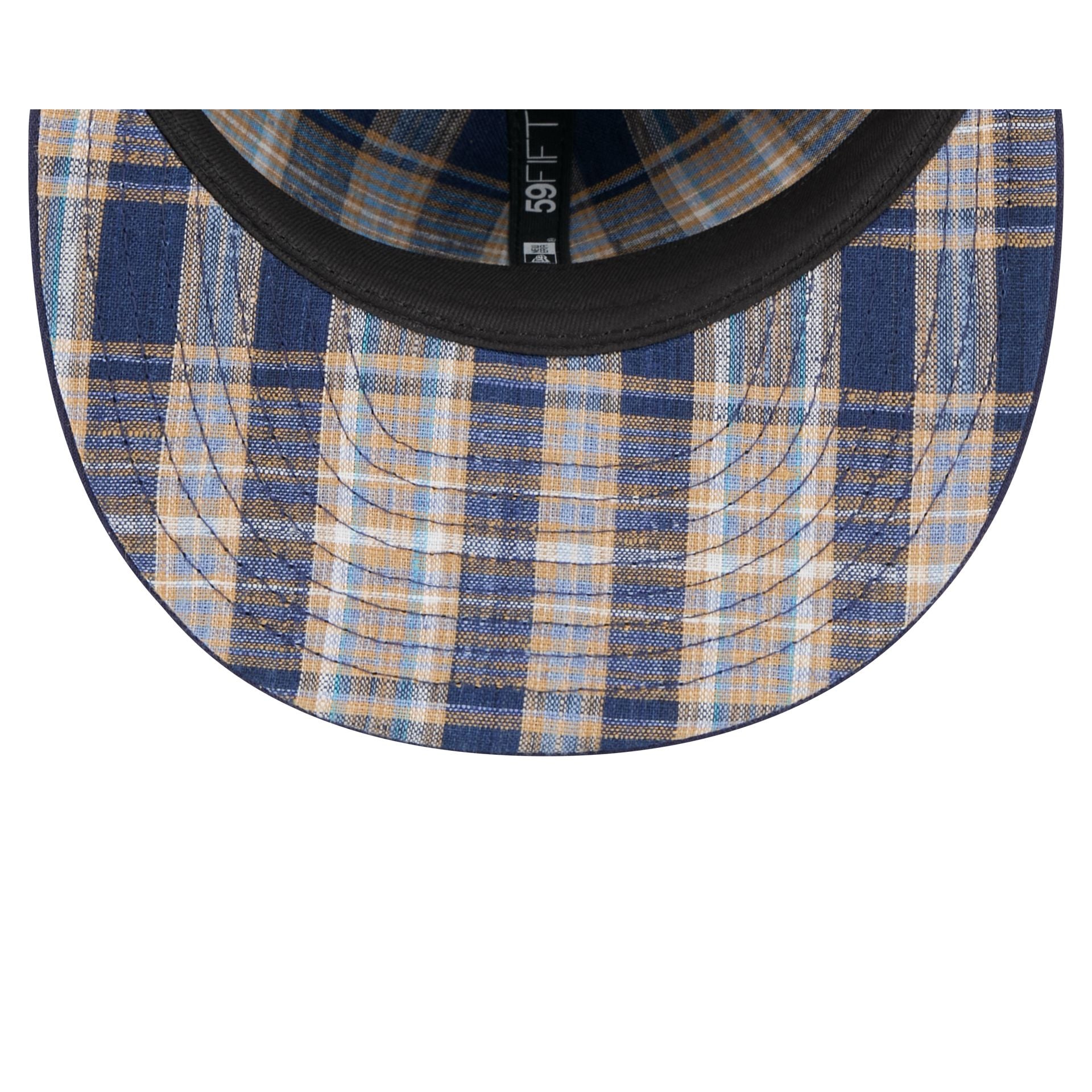 Cincinnati Reds Blue Tartan 59FIFTY Fitted Hat - Image 7