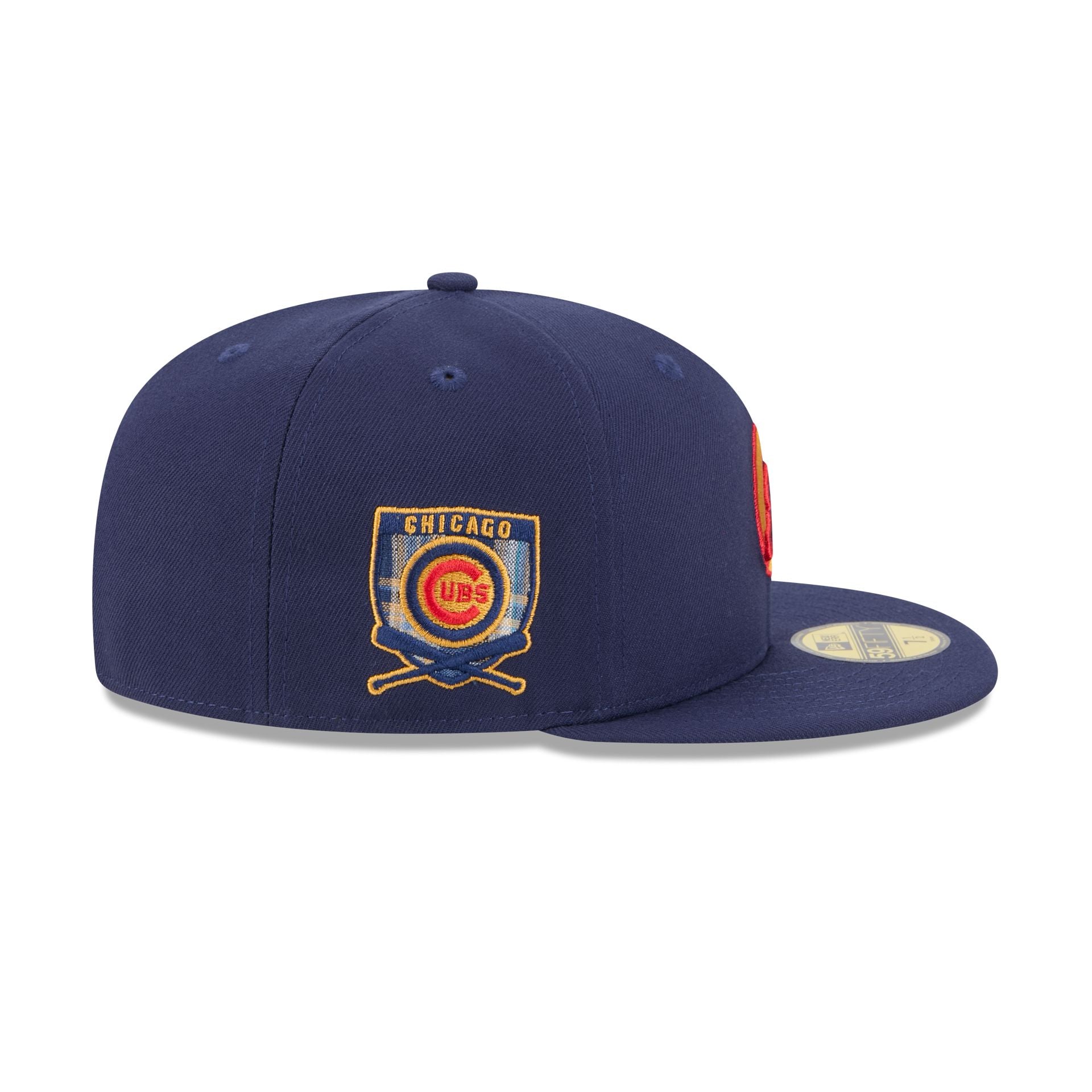 Chicago Cubs Blue Tartan 59FIFTY Fitted Hat - Image 4