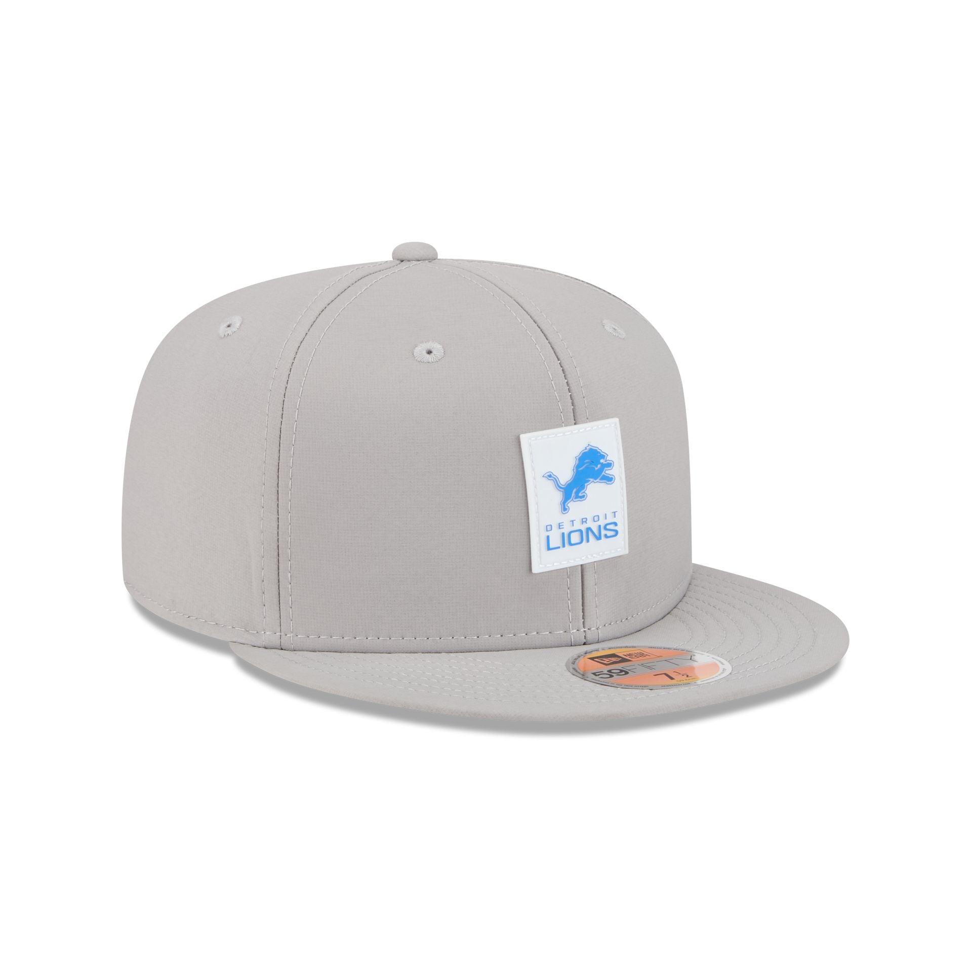 Detroit Lions 2025 Sideline Hot Weather Gray 59FIFTY Fitted Hat - Image 3