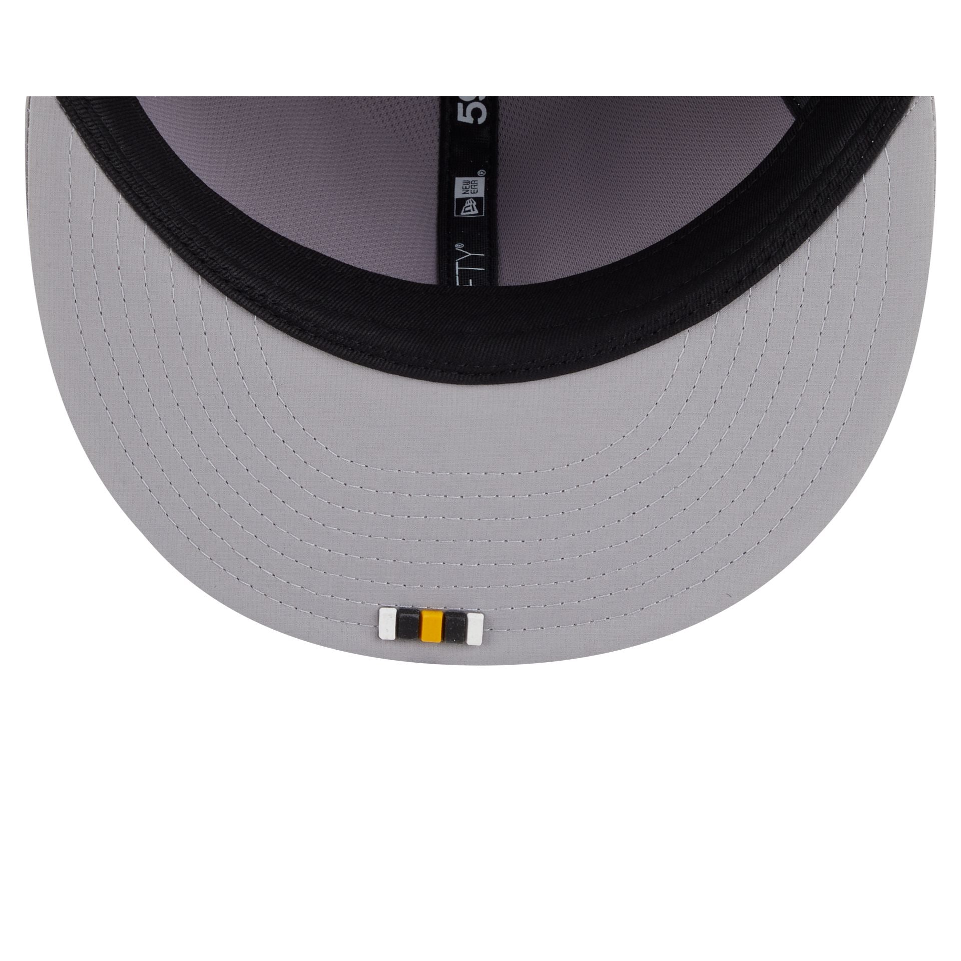 Pittsburgh Steelers 2025 Sideline Hot Weather Gray 59FIFTY Fitted Hat - Image 7