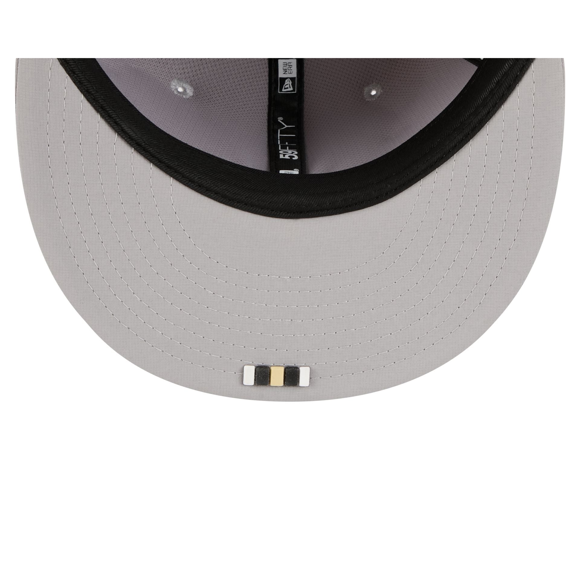 New Orleans Saints 2025 Sideline Hot Weather Gray 59FIFTY Fitted Hat - Image 7