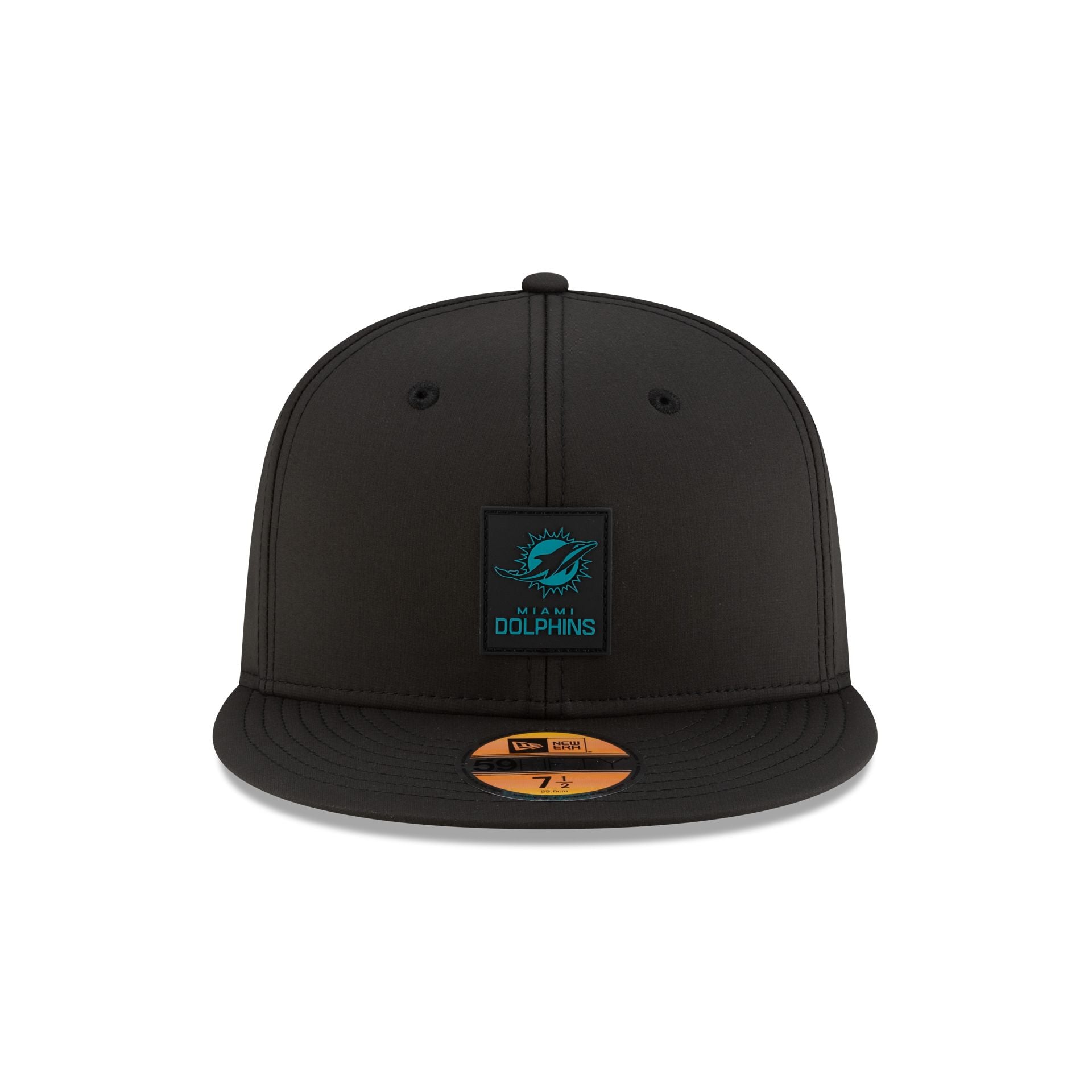Miami Dolphins 2025 Sideline Hot Weather Black 59FIFTY Fitted Hat - Image 2