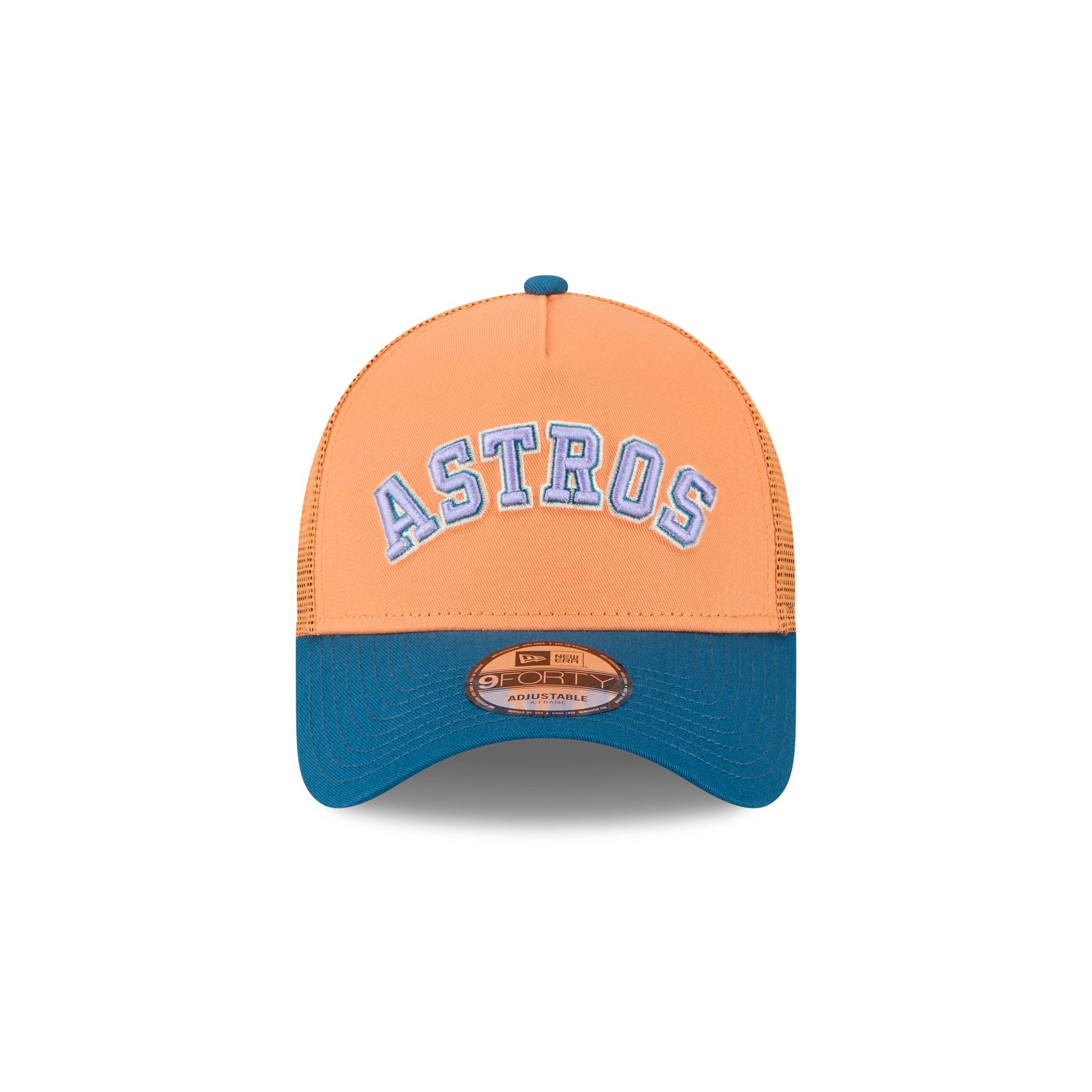Houston Astros Orange Glaze 9FORTY A-Frame Trucker Hat - Image 2